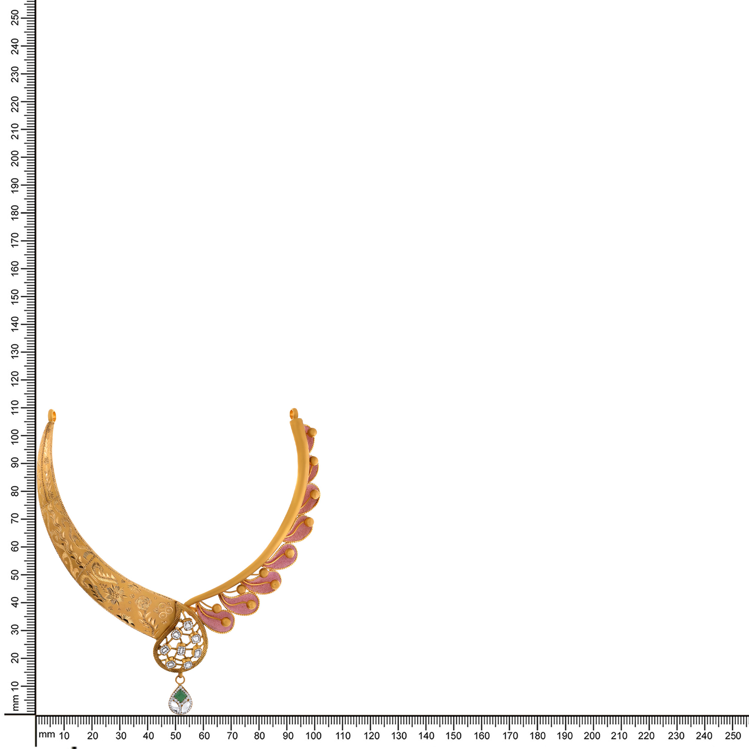 22K Yellow Gold Necklace-GN-D000760629 - Senco Gold and Diamonds