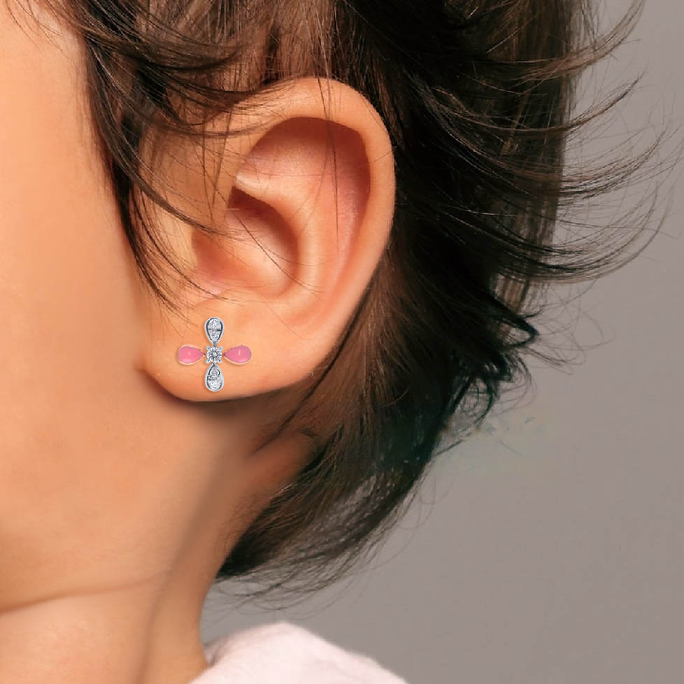 Mini Bloom Kids Diamond Studs - Senco Gold and Diamonds
