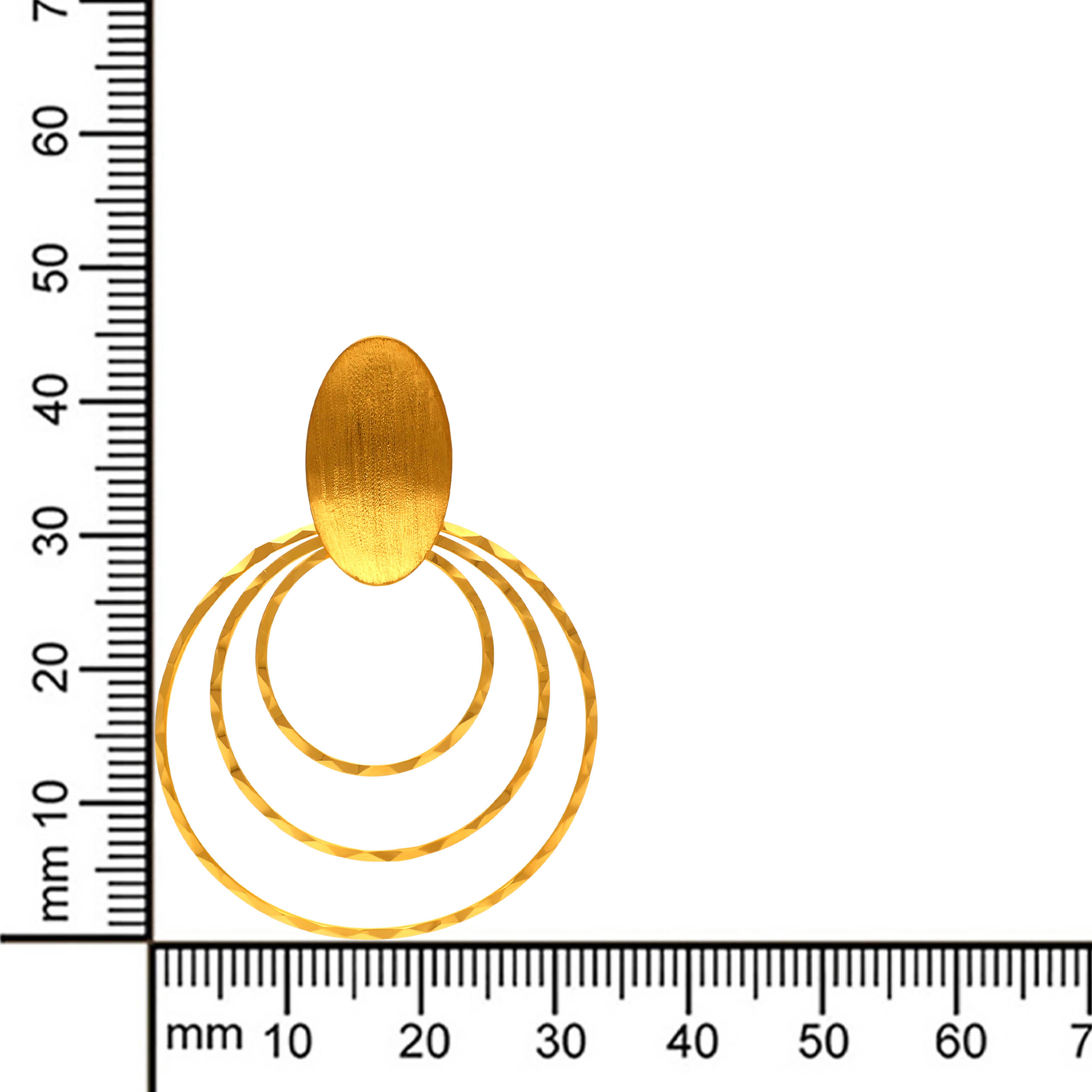 Sculpted Loop Gold Earrings - Senco Gold and Diamonds