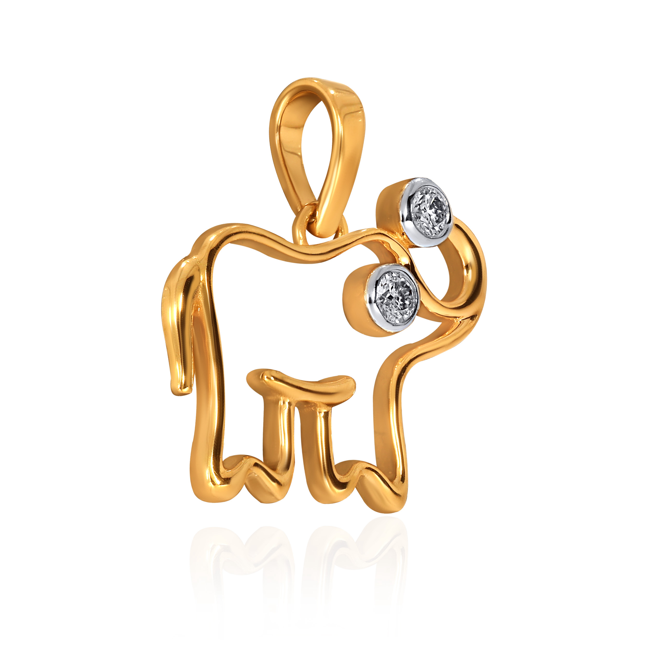 14K Yellow Gold Kids Diamond Pendant-DPN-D000790184 - Senco Gold and Diamonds