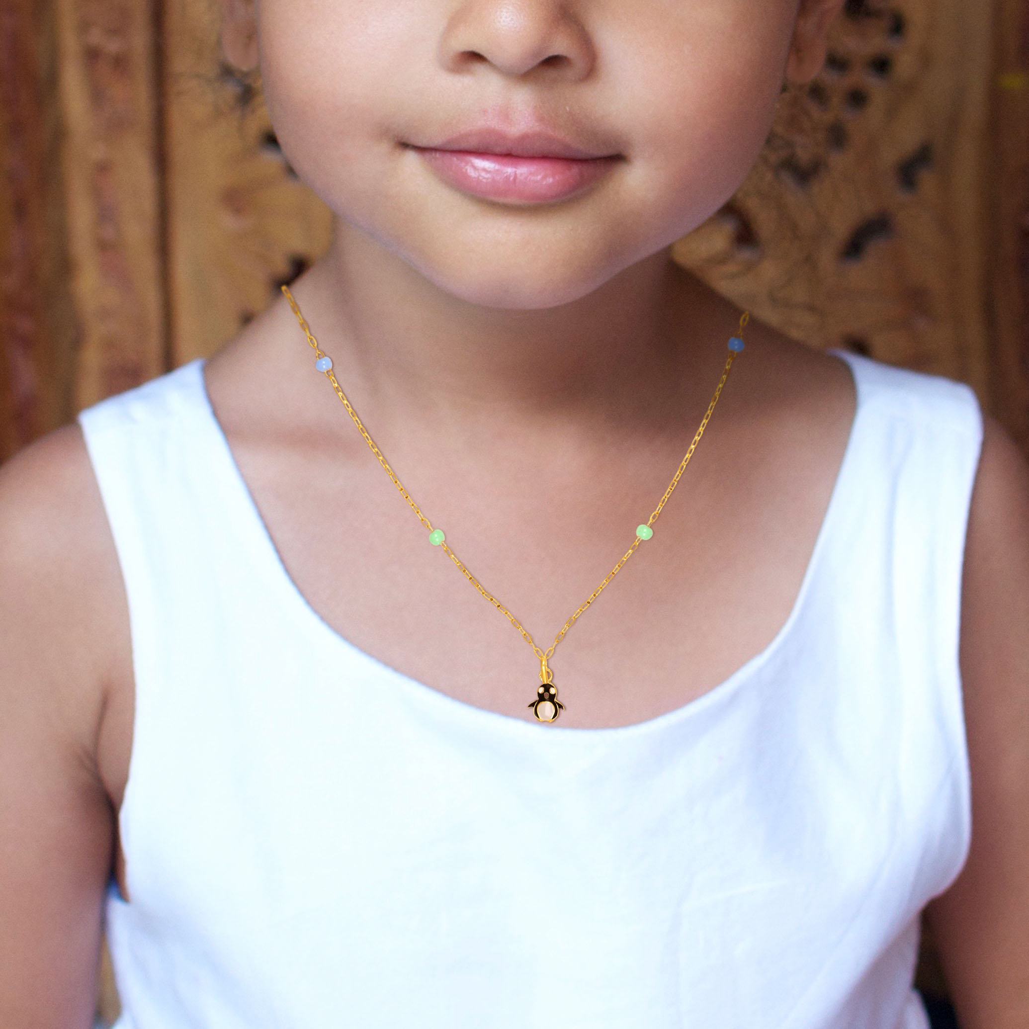 Cool & Cute Kid's Gold Chain Pendant - Senco Gold and Diamonds
