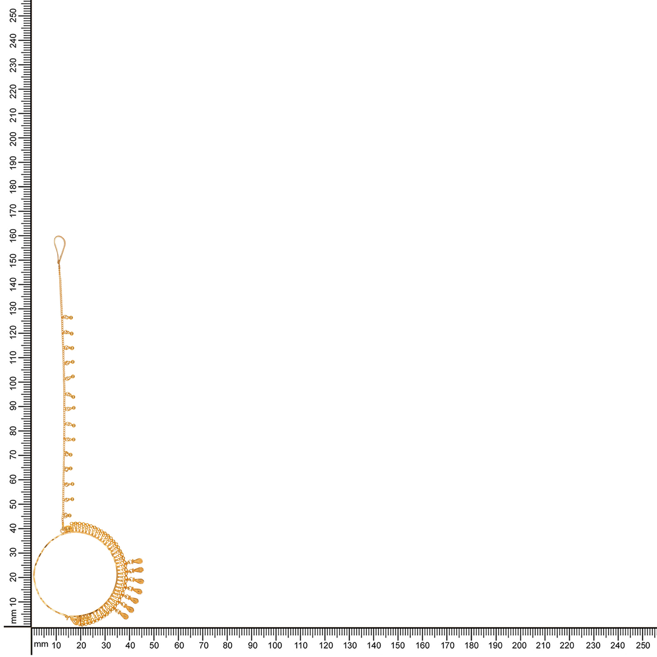 22K Yellow Gold Nath-GNT-D000734400 - Senco Gold and Diamonds