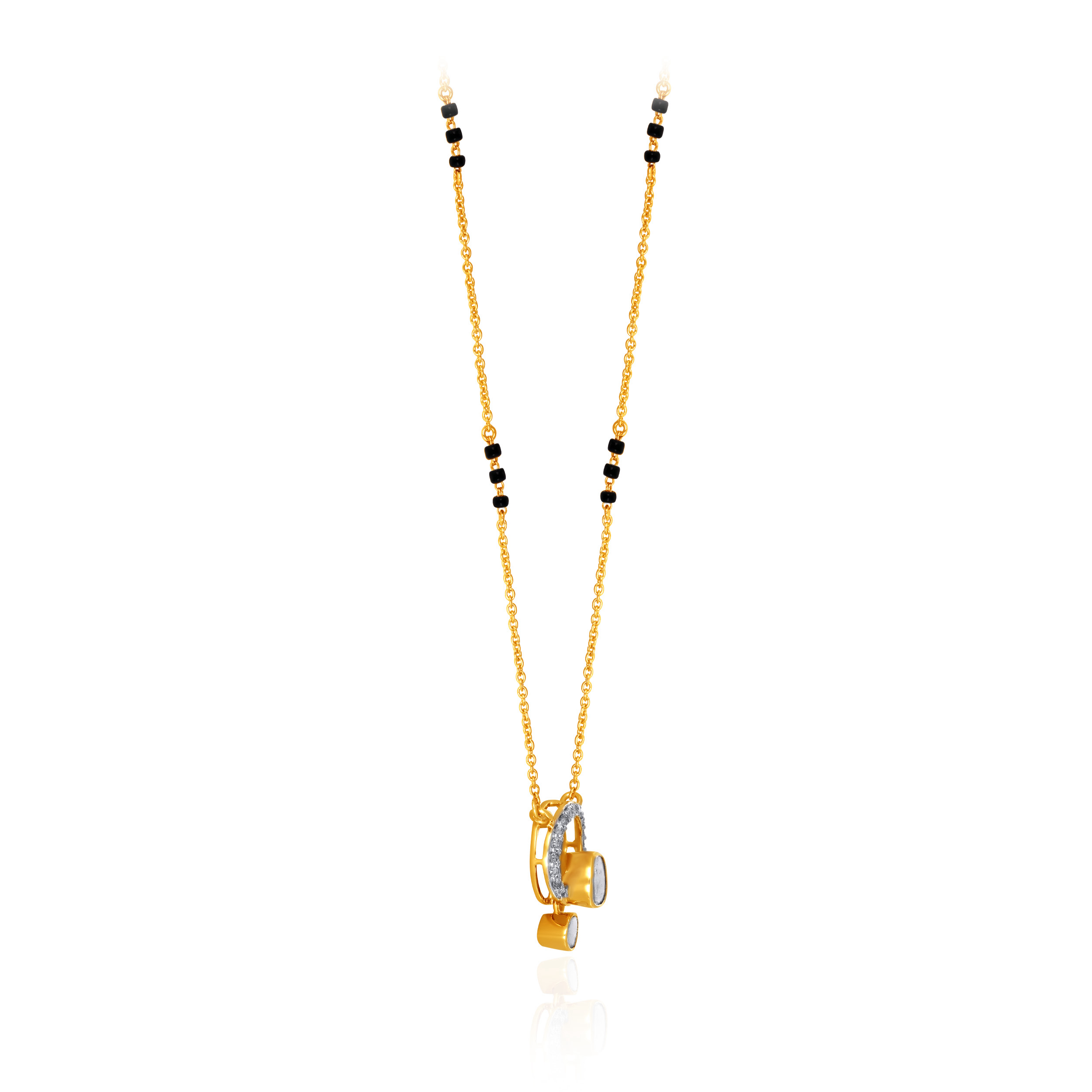 Ethereal Polki Diamond Mangalsutra - Senco Gold and Diamonds