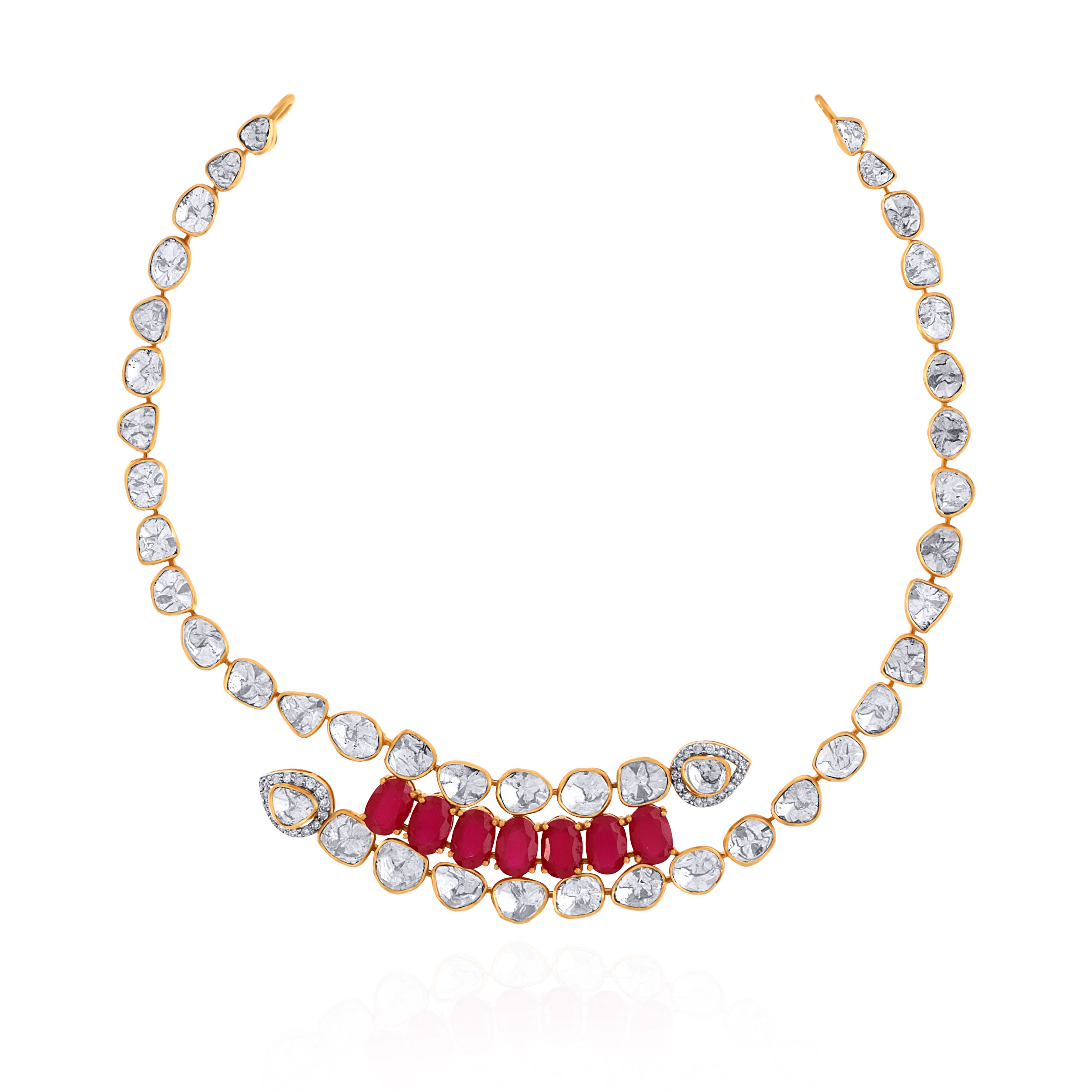 Asymmetric Radiance Diamond Necklace - Senco Gold and Diamonds