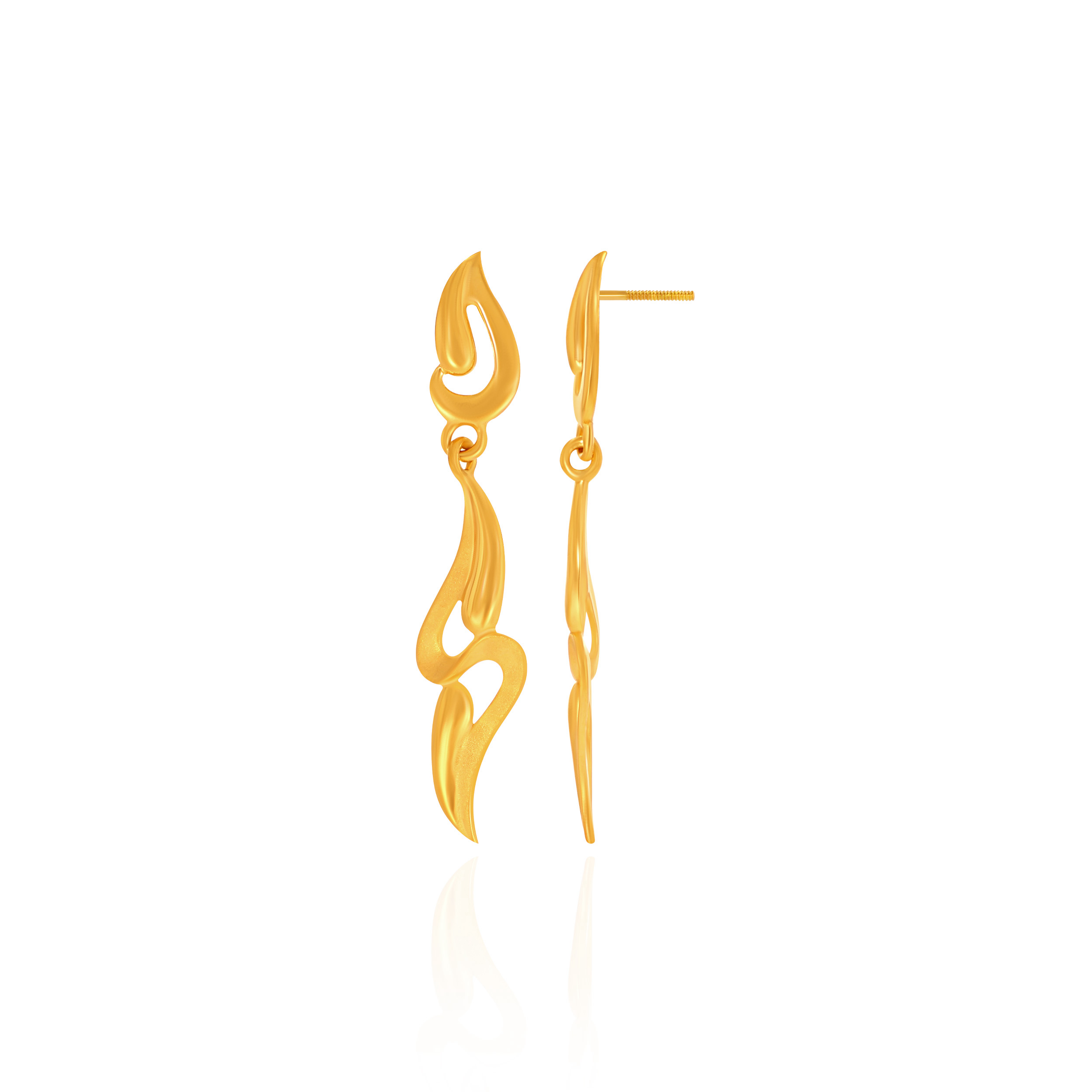 Sylvan Vine Cascade Gold Earrings - Senco Gold and Diamonds