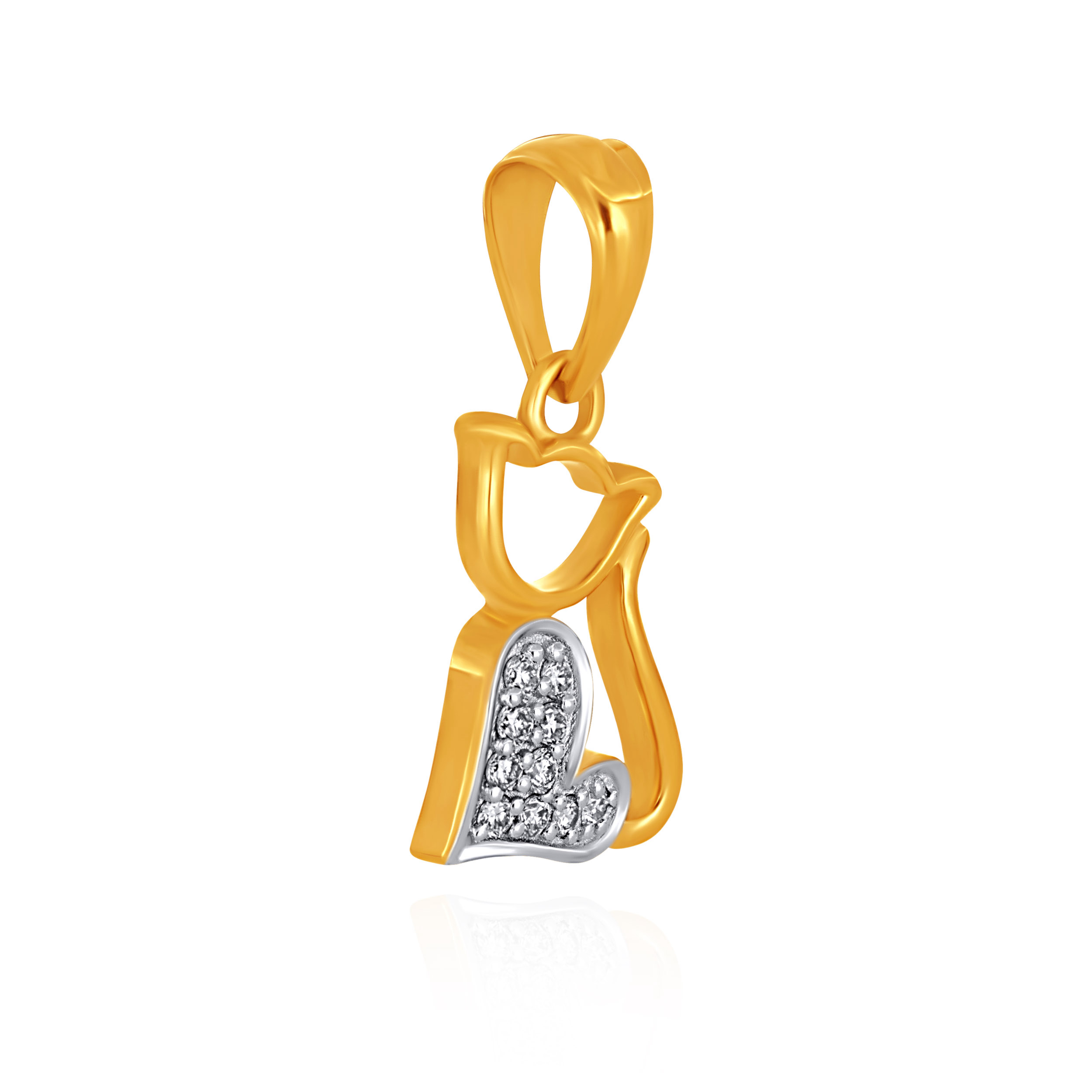 Love-Struck Kitten Kids' Diamond Pendant - Senco Gold and Diamonds