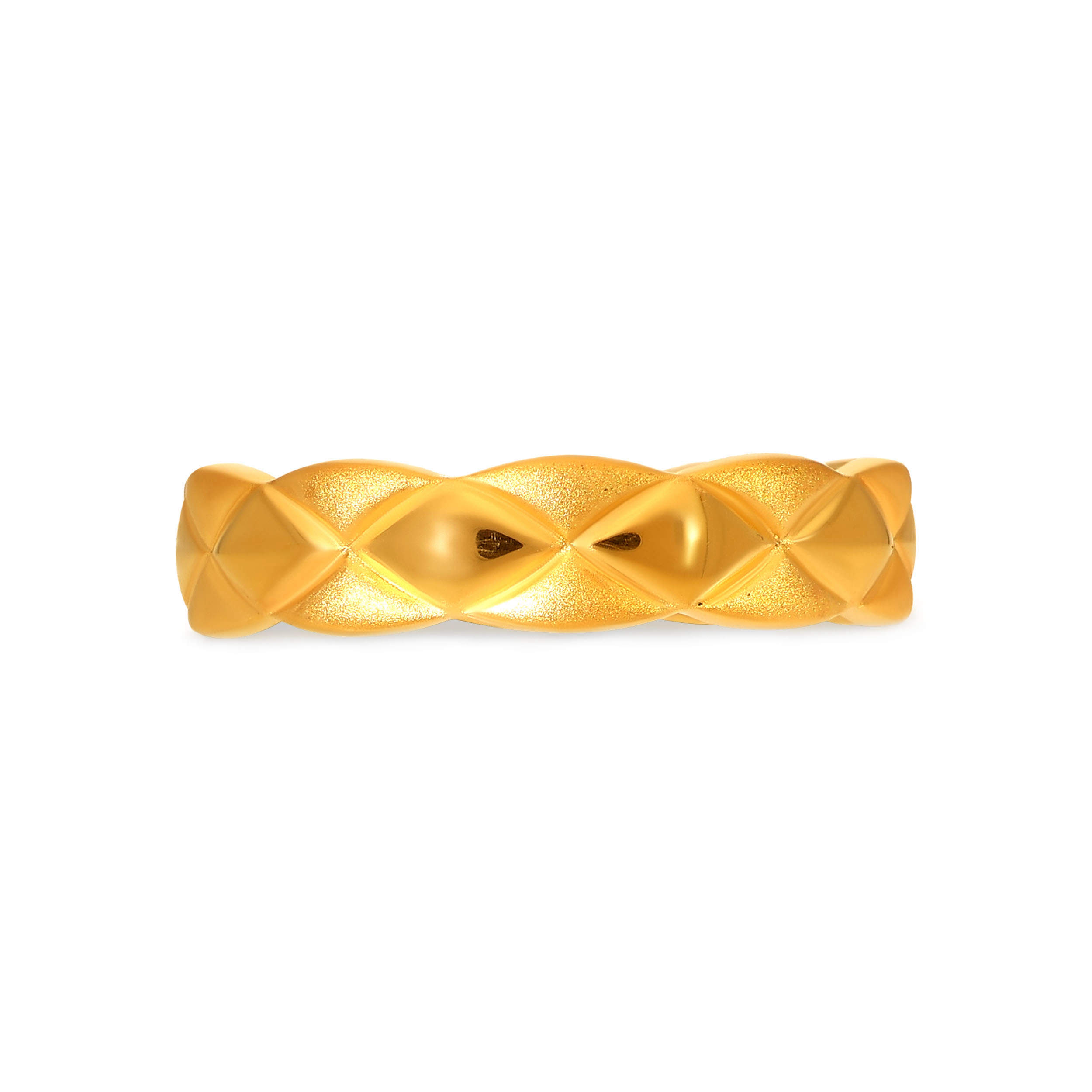Luminous Facet Men's Gold Ring - Senco Gold and Diamonds