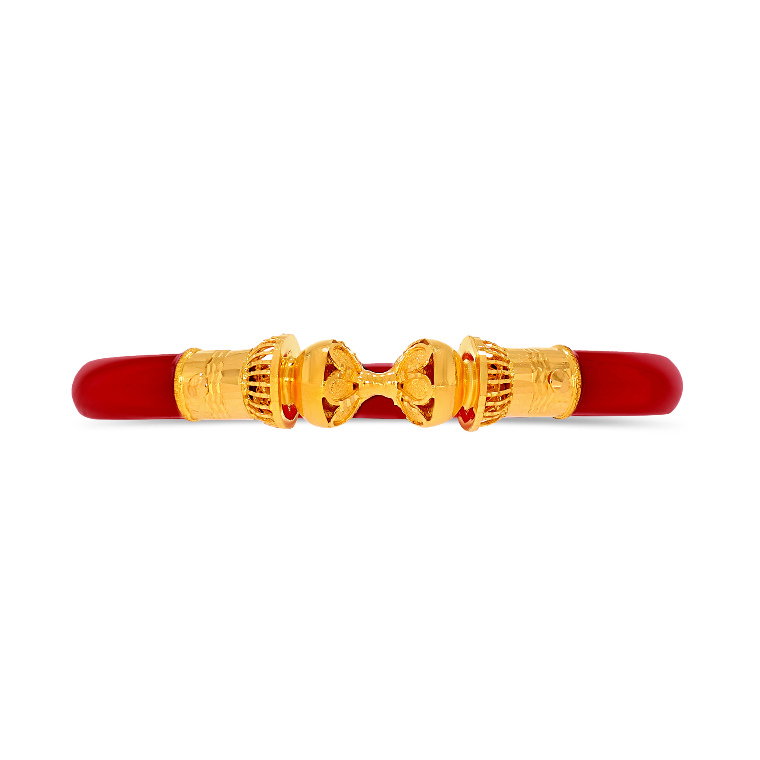 Regal Finesse Gold Pola Mukh Bangle - Senco Gold and Diamonds