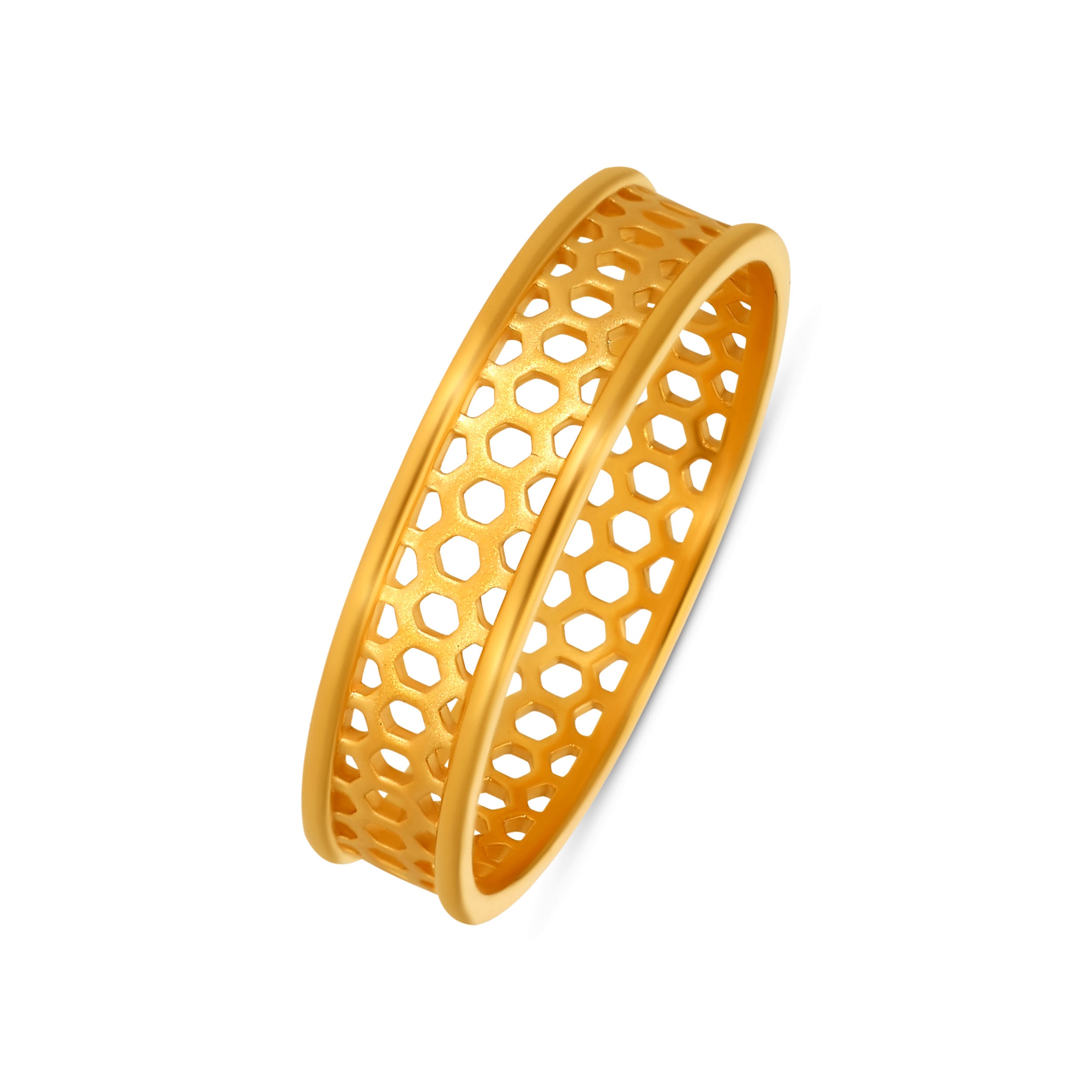 Urban Honeycomb Men’s Gold Ring - Senco Gold and Diamonds