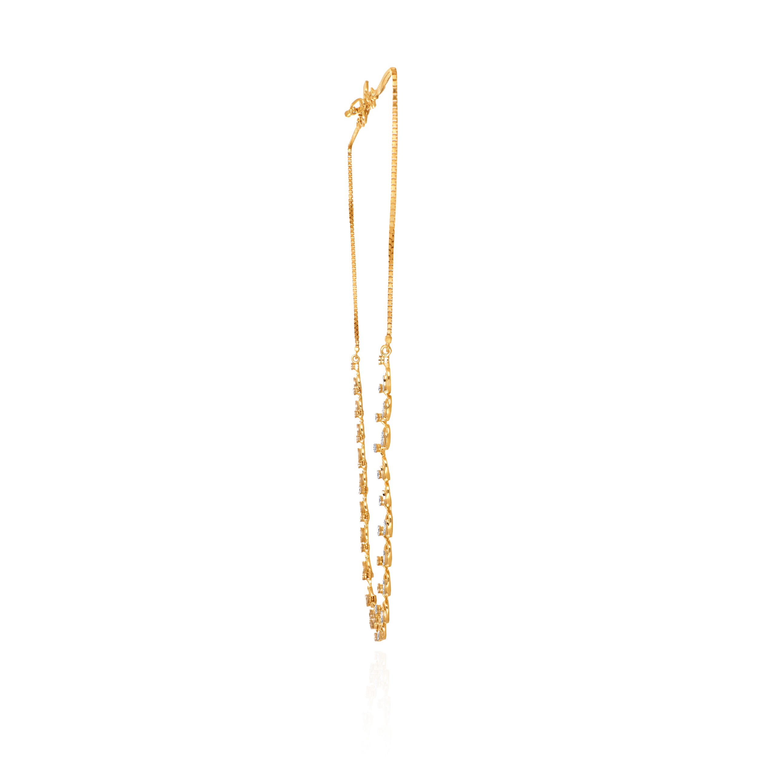 Opulent Oval Diamond Necklace - Senco Gold and Diamonds