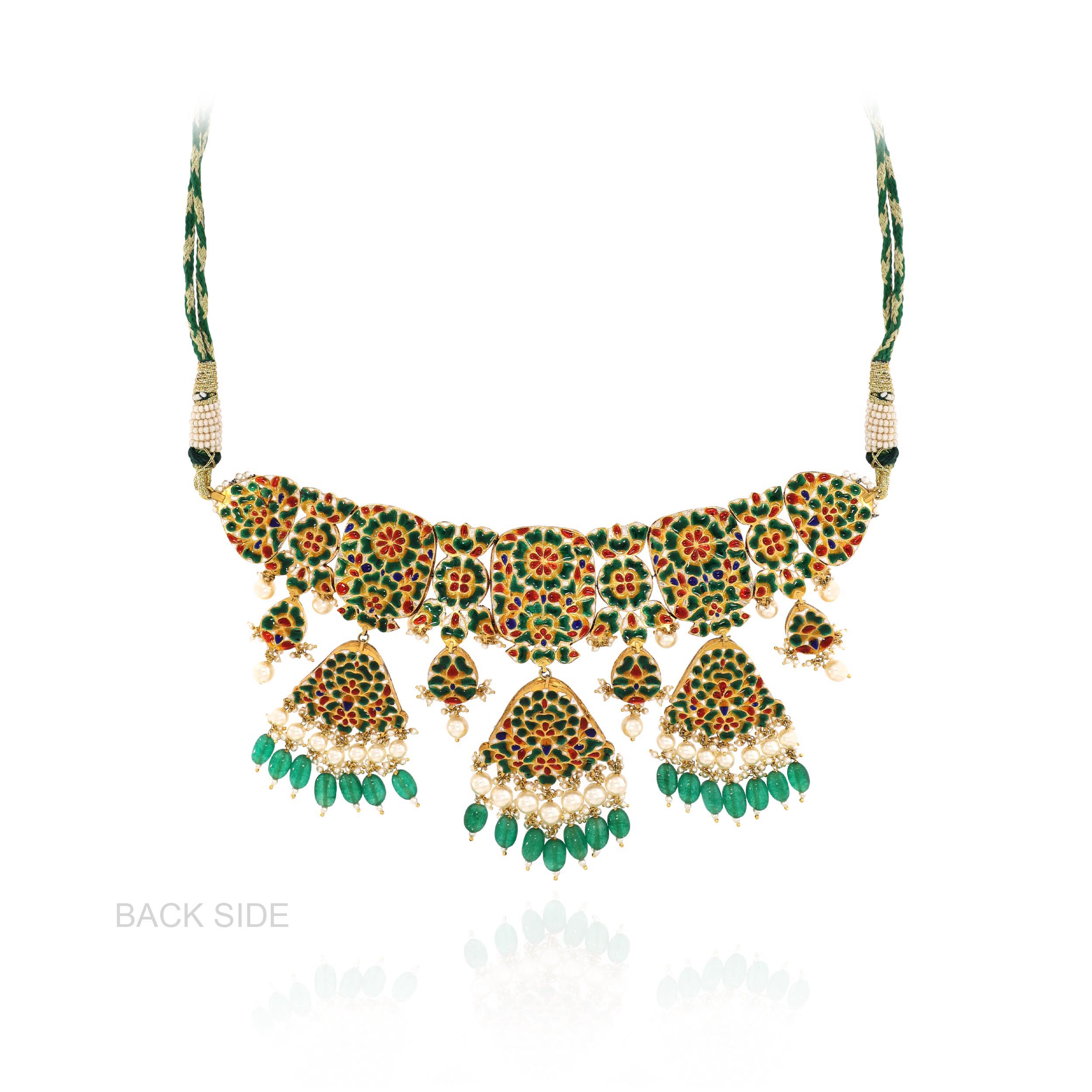 Mughal Muse Polki Kundan Choker - Senco Gold and Diamonds