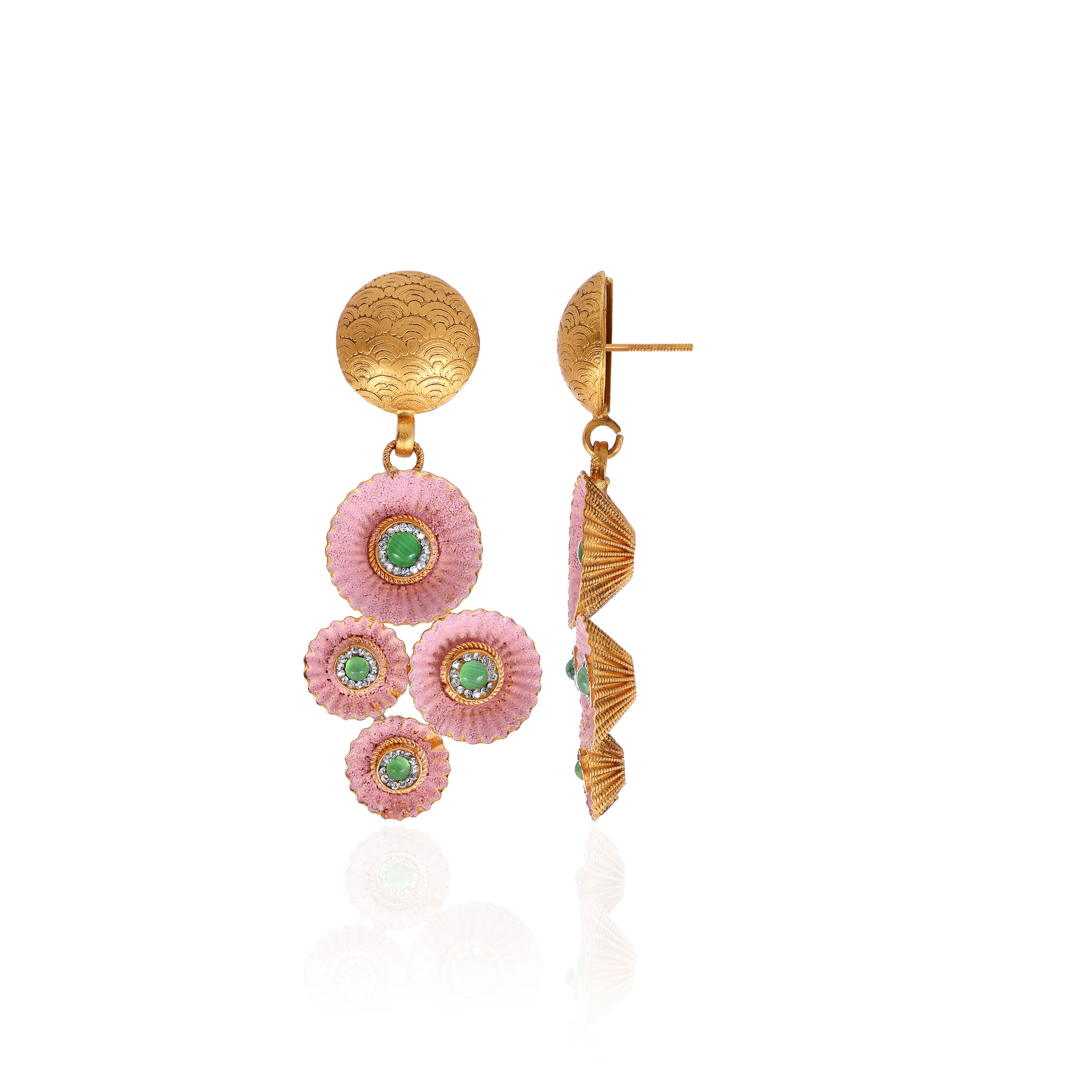 22K Yellow Gold Earrings-GPGN-D000760633 - Senco Gold and Diamonds