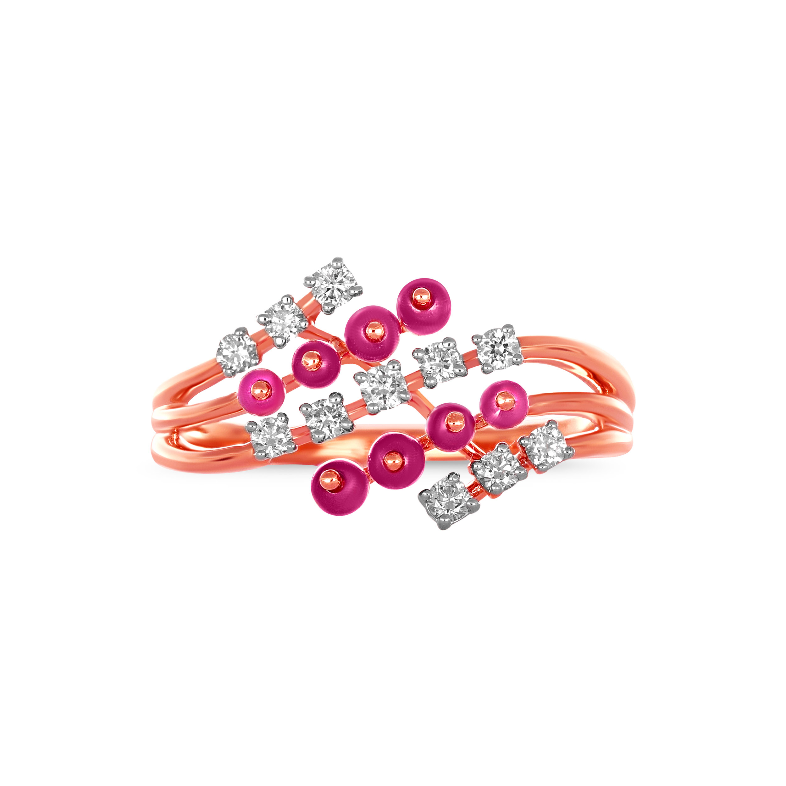 Interwoven Berry Blossom Diamond Ring - Senco Gold and Diamonds