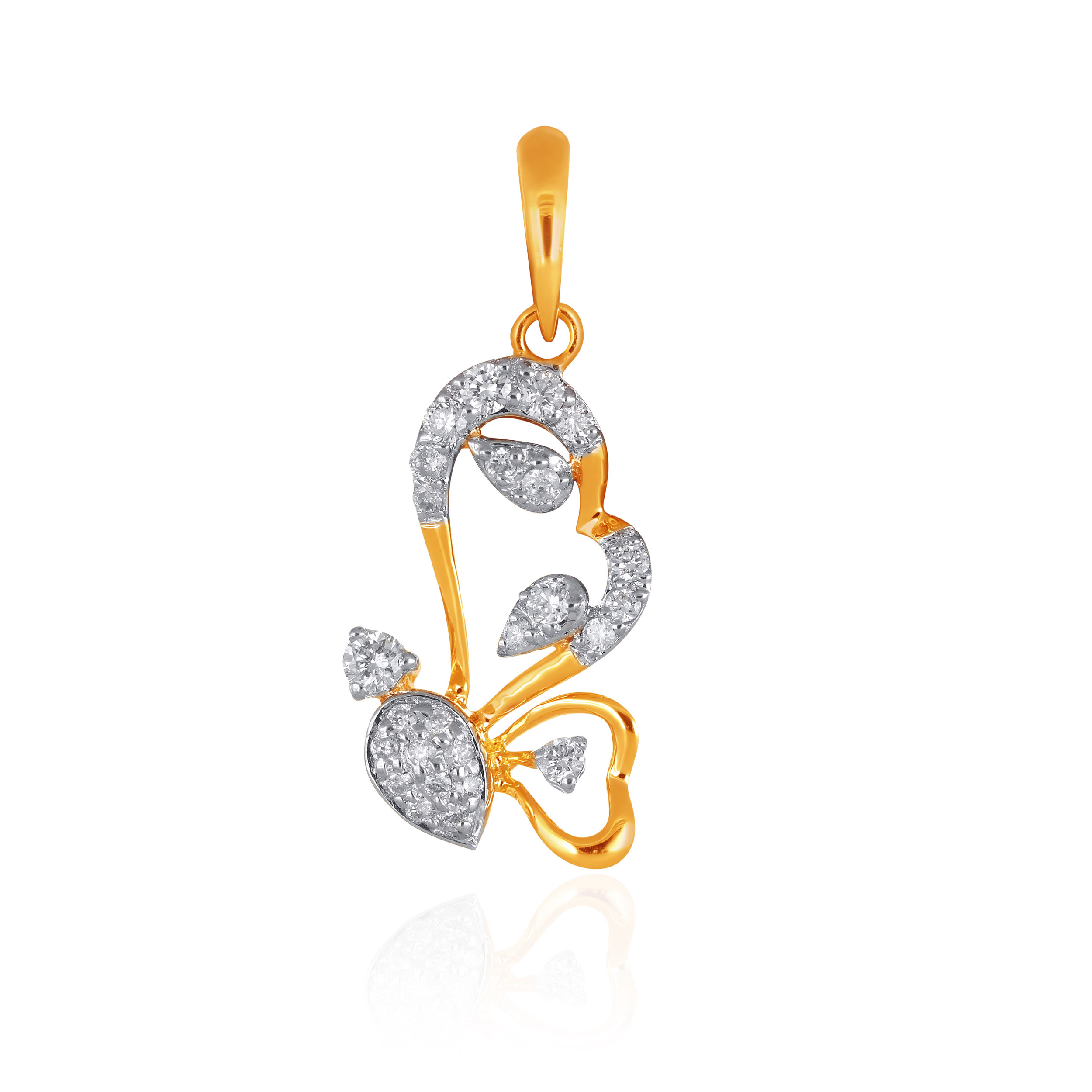 Fluttering Elegance Diamond Pendant - Senco Gold and Diamonds
