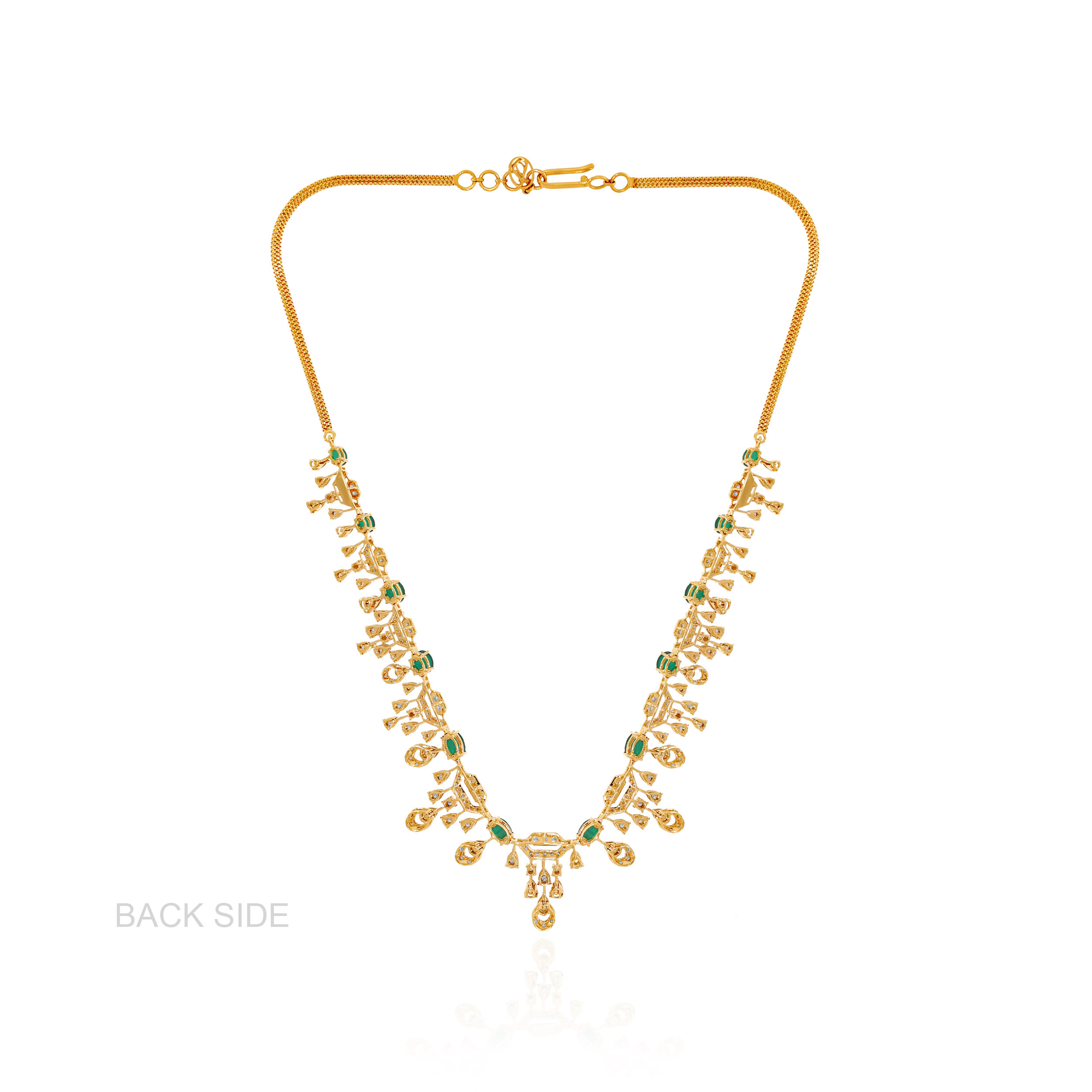 Verdant Opulence Diamond Gold Necklace - Senco Gold and Diamonds