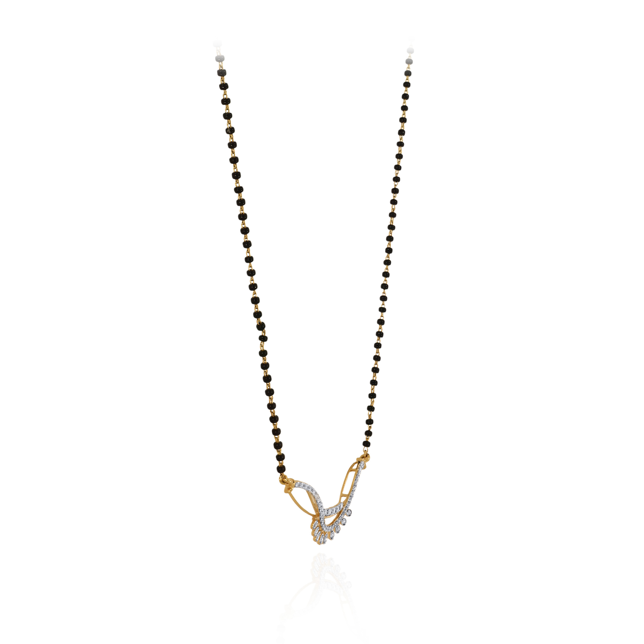 Ethereal Grace Diamond Mangalsutra - Senco Gold and Diamonds