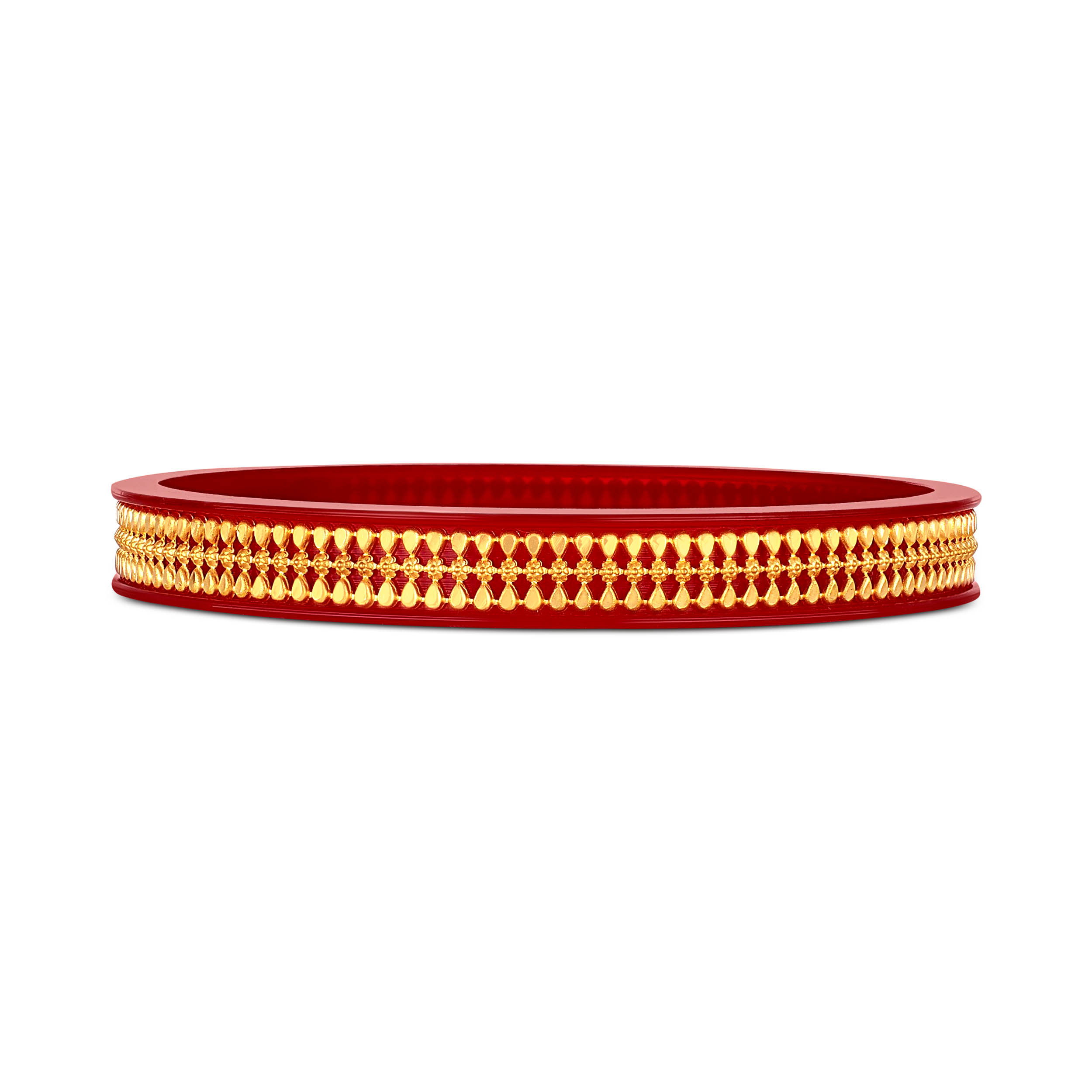 Modern Gleam Gold Pola Bangle - Senco Gold and Diamonds