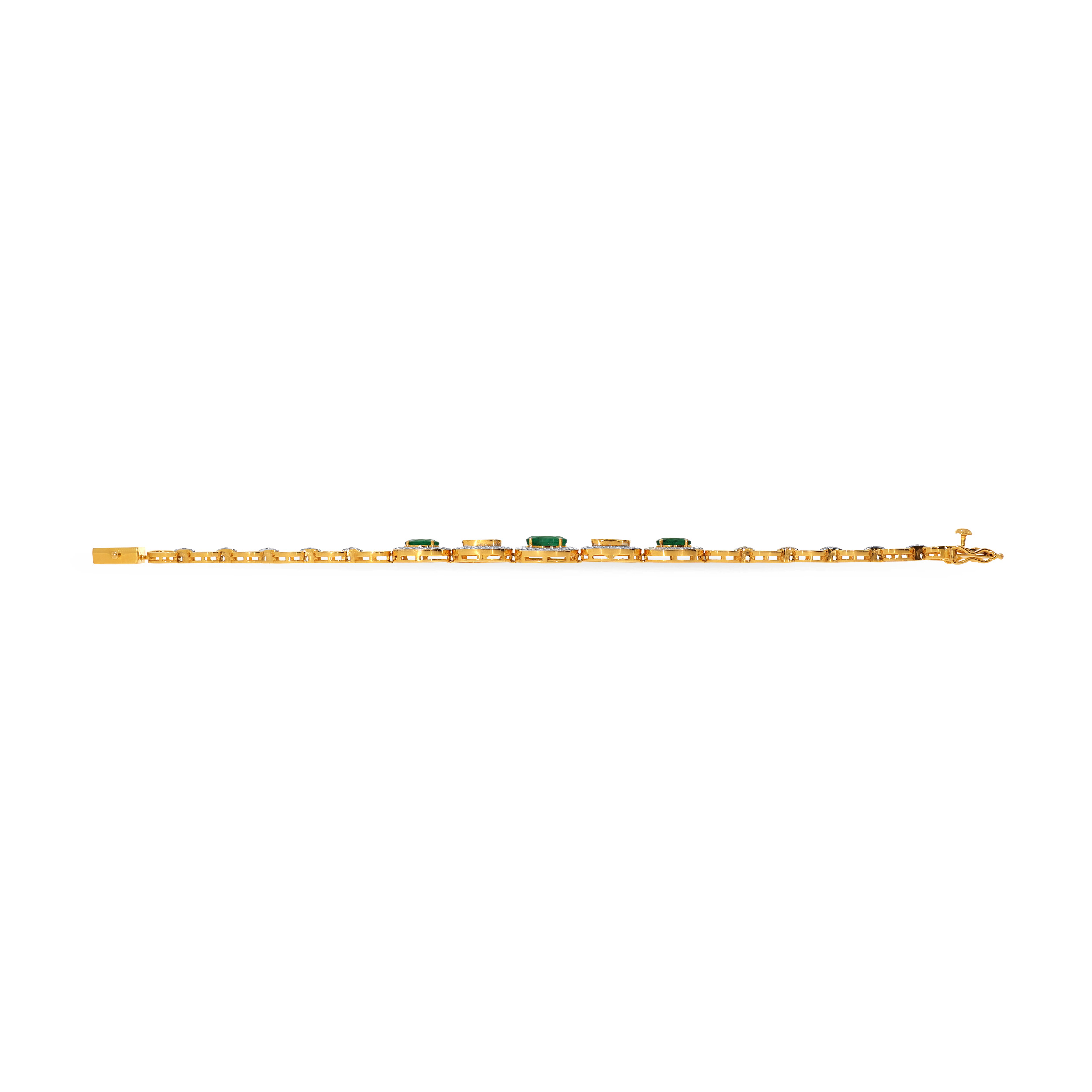 14K Yellow Gold Polki Diamond Barcelet DBR-D000769230 - Senco Gold and Diamonds