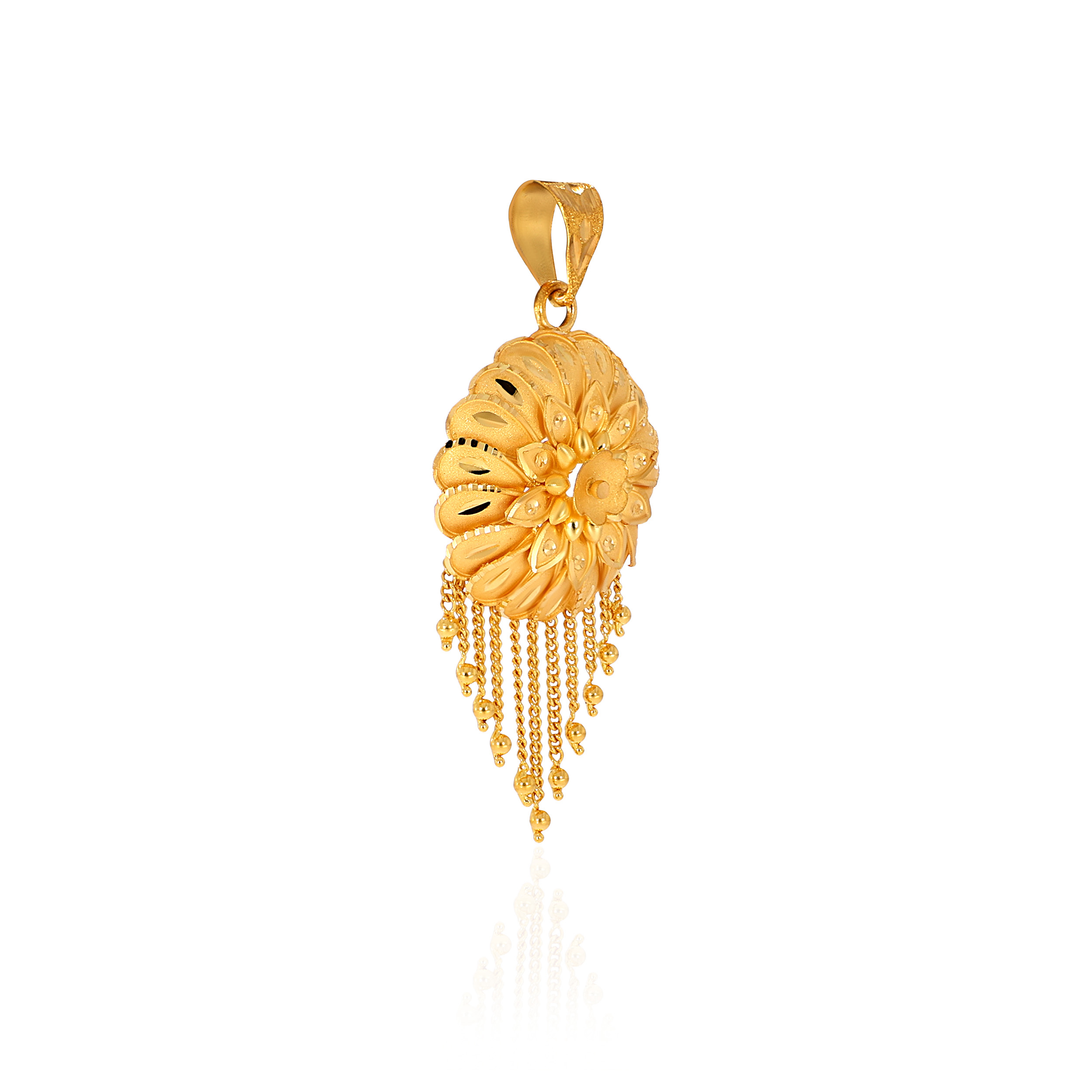 Bloom Cascade Gold Pendant - Senco Gold and Diamonds