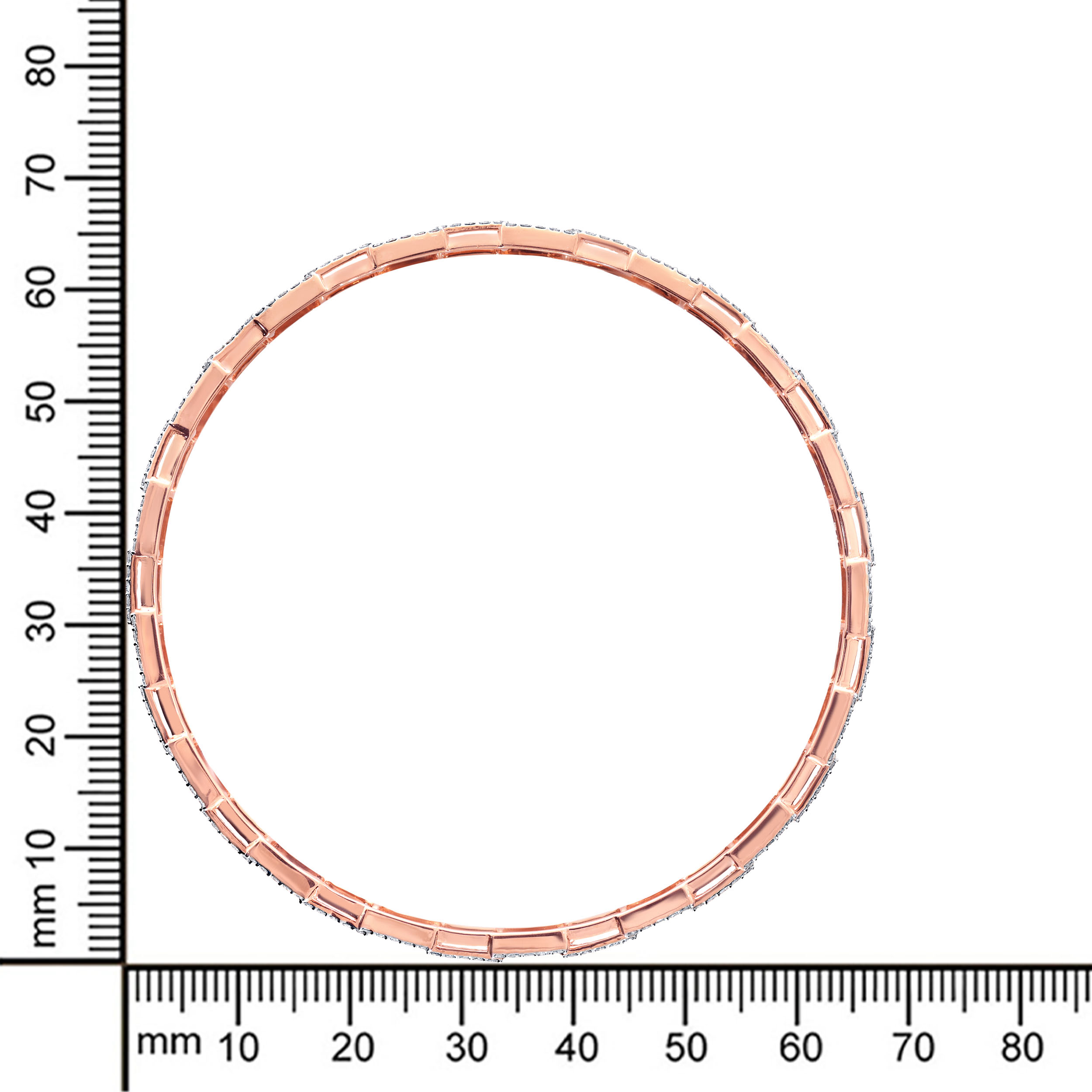 Linear Art Diamond Bangle - Senco Gold and Diamonds