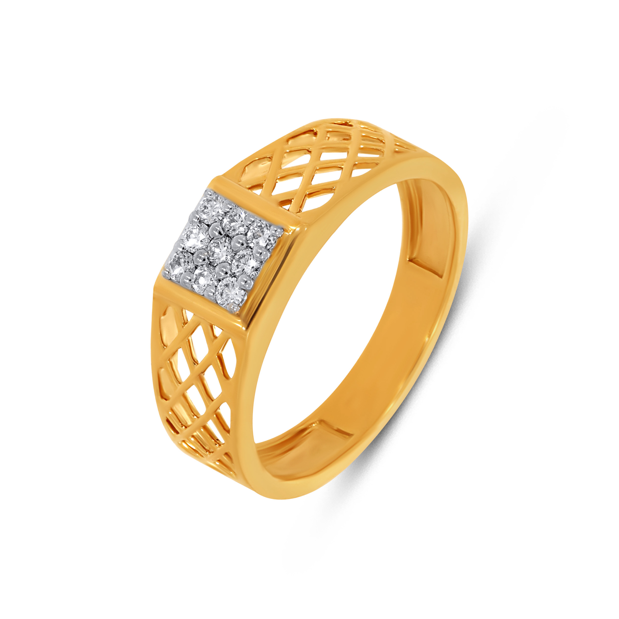 GridWeave Men’s Diamond Ring - Senco Gold and Diamonds