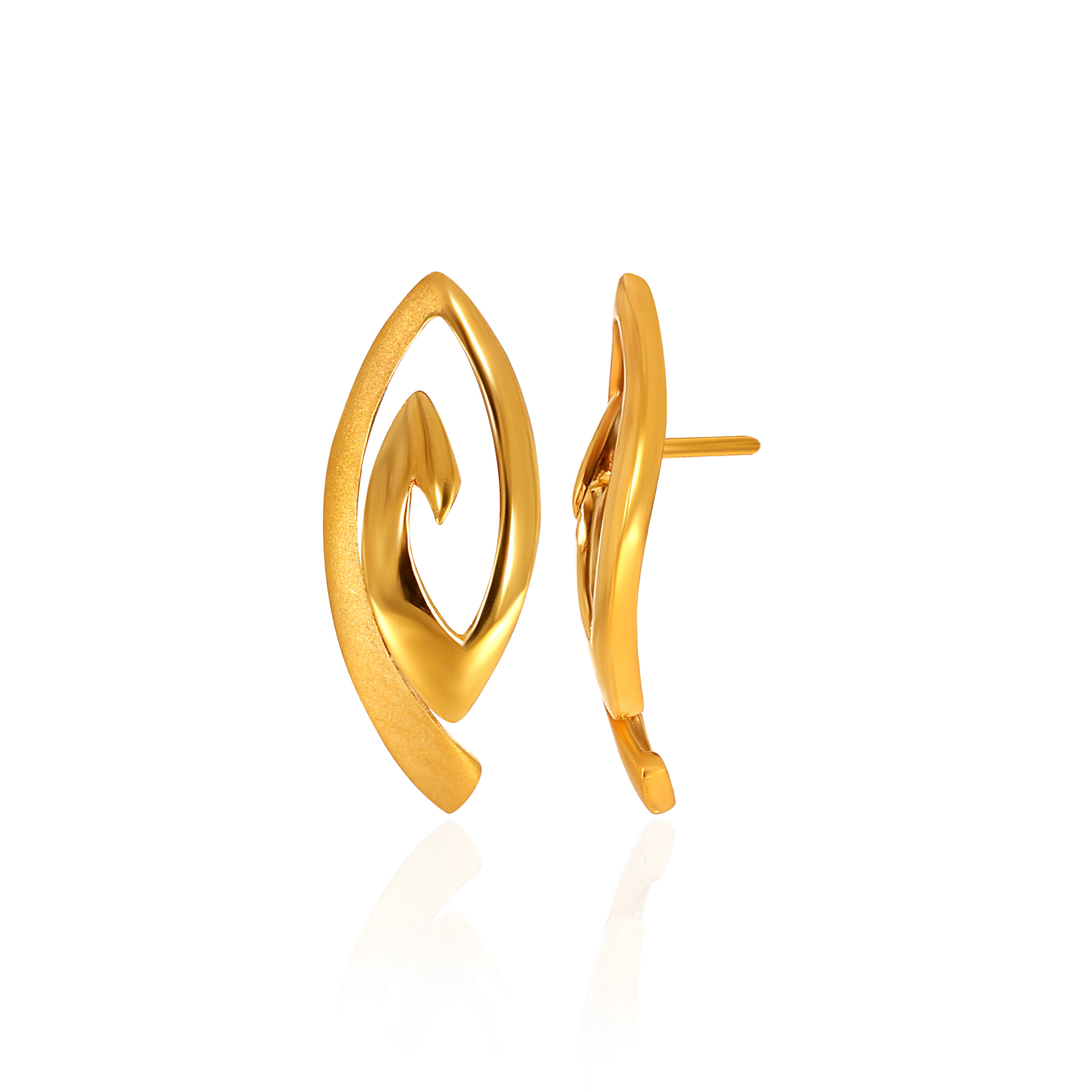 22K Yellow Gold Gold Studs Earrings-GP-SAD0004056 - Senco Gold and Diamonds