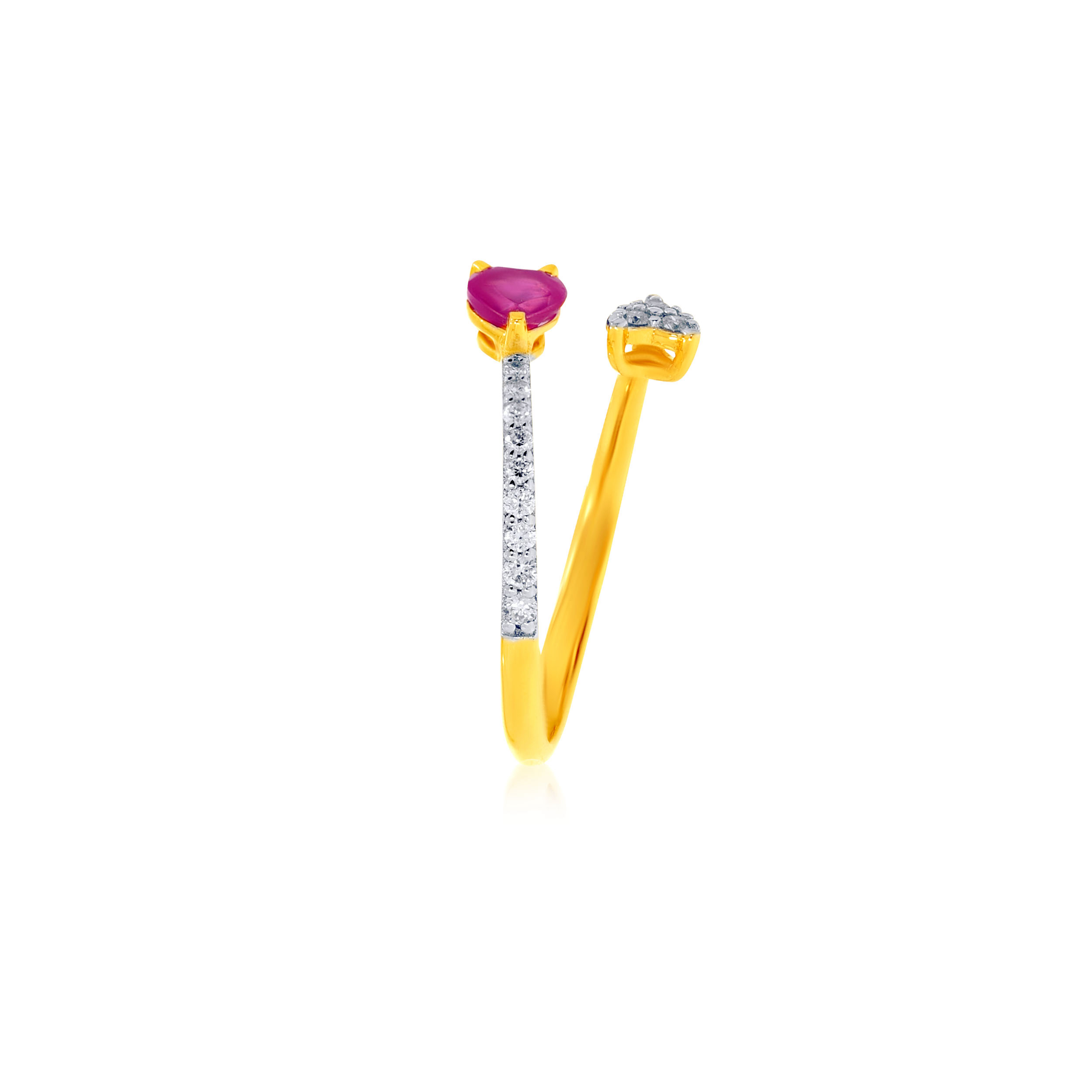 Lovable Duo Diamond Ring - Senco Gold and Diamonds