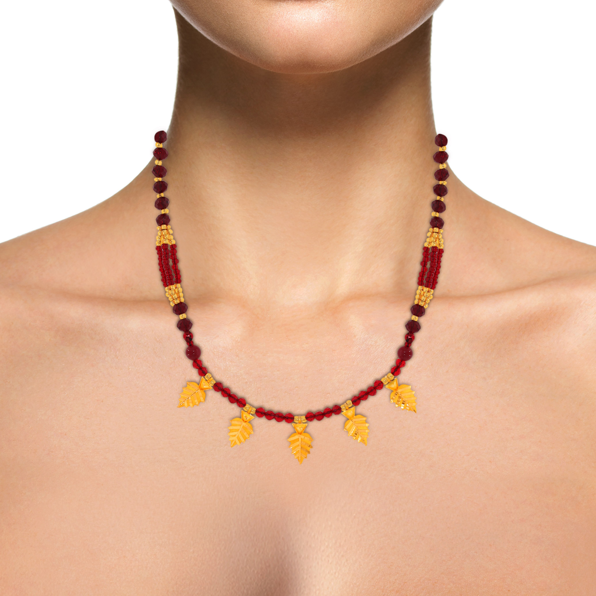 Lofty Leaves Gold Pendant - Senco Gold and Diamonds