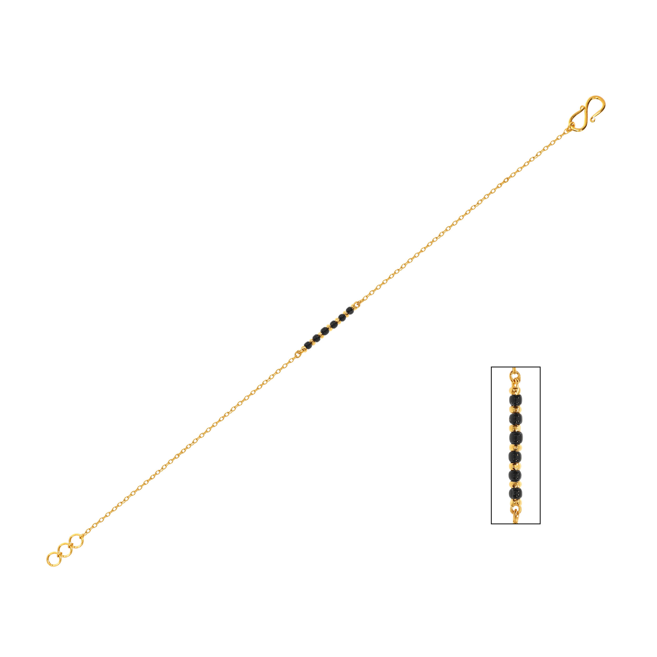Fashionable Beads Gold Bracelet - Senco Gold and Diamonds