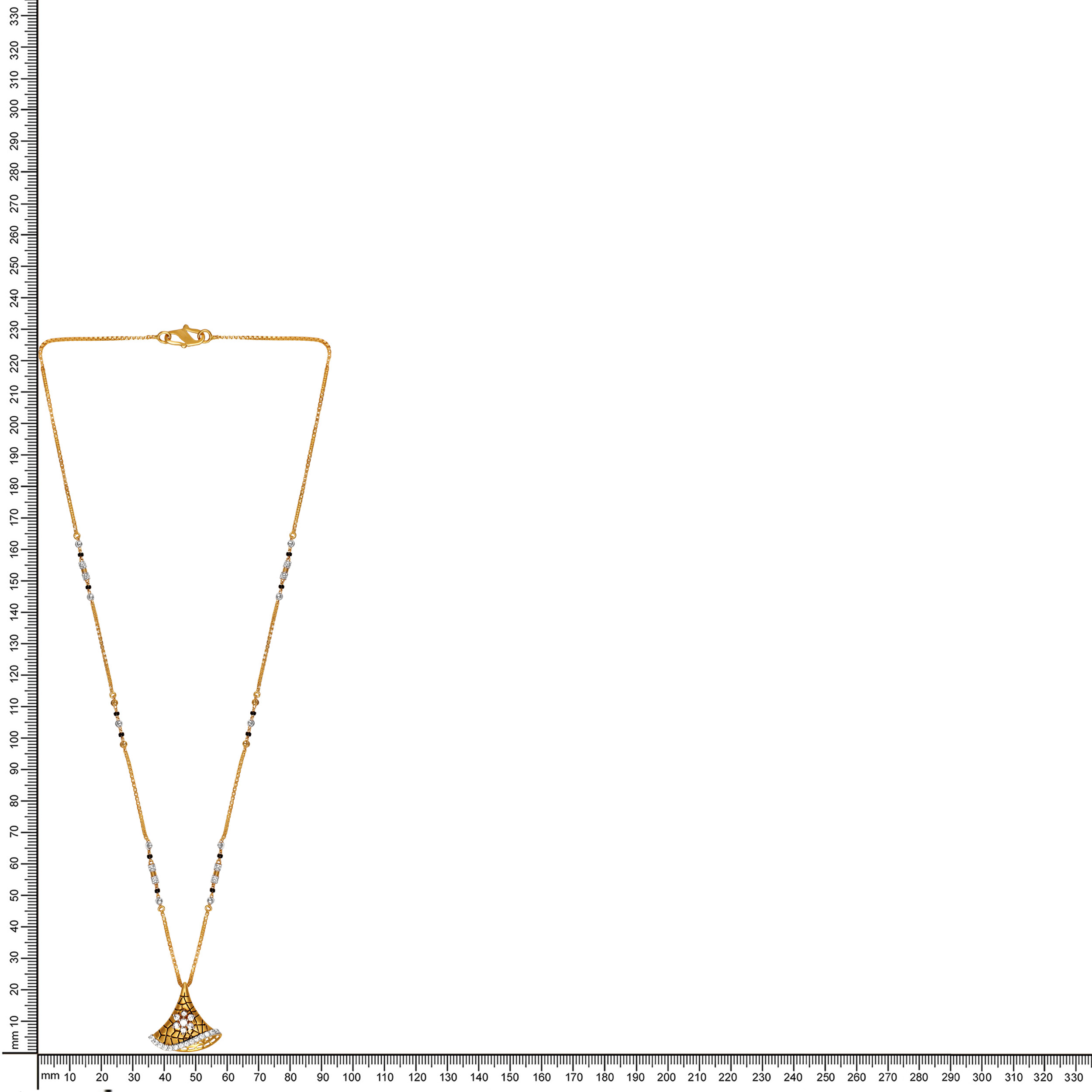Unique Love Gold Mangalsutra - Senco Gold and Diamonds