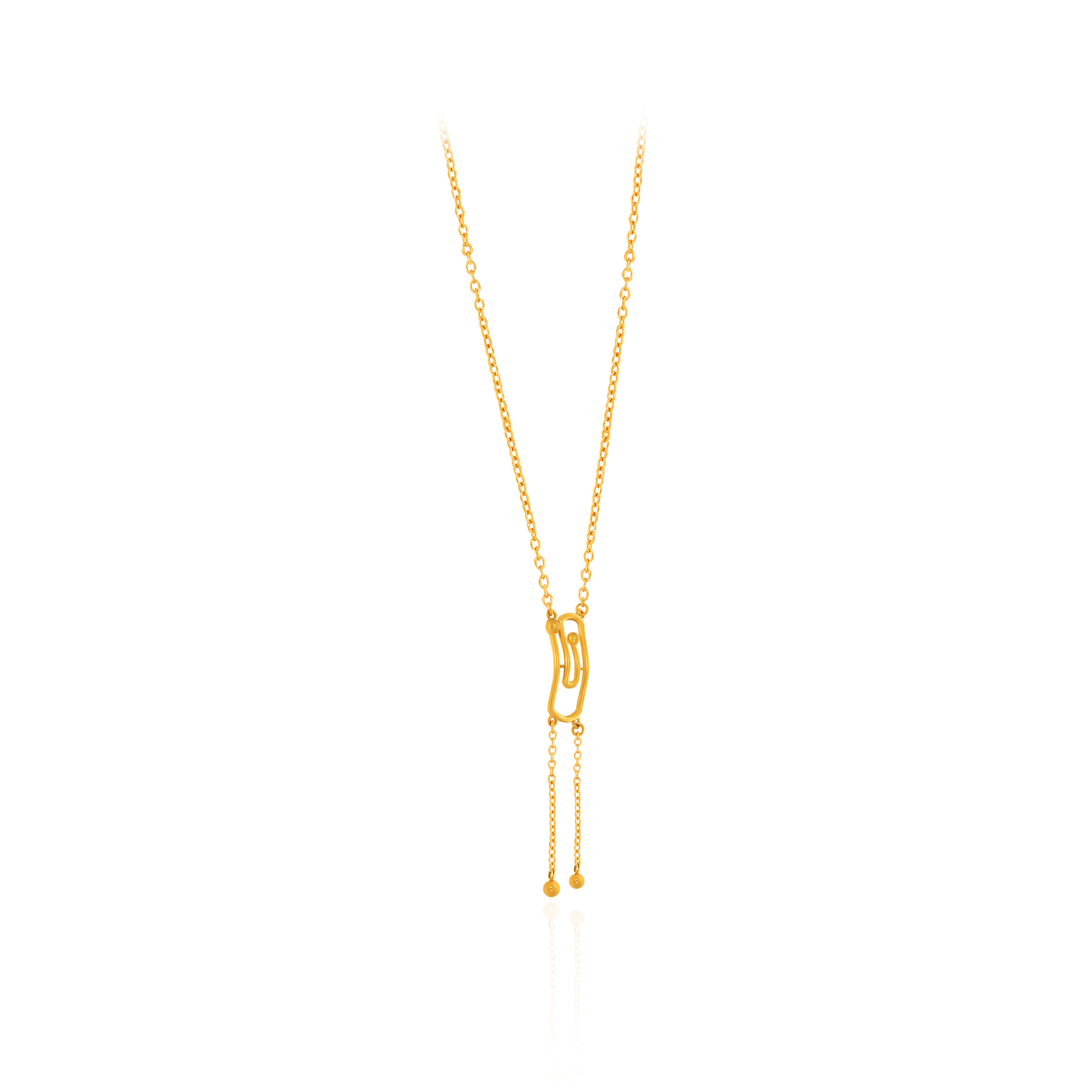 Flow Lariat Gold Necklace - Senco Gold and Diamonds
