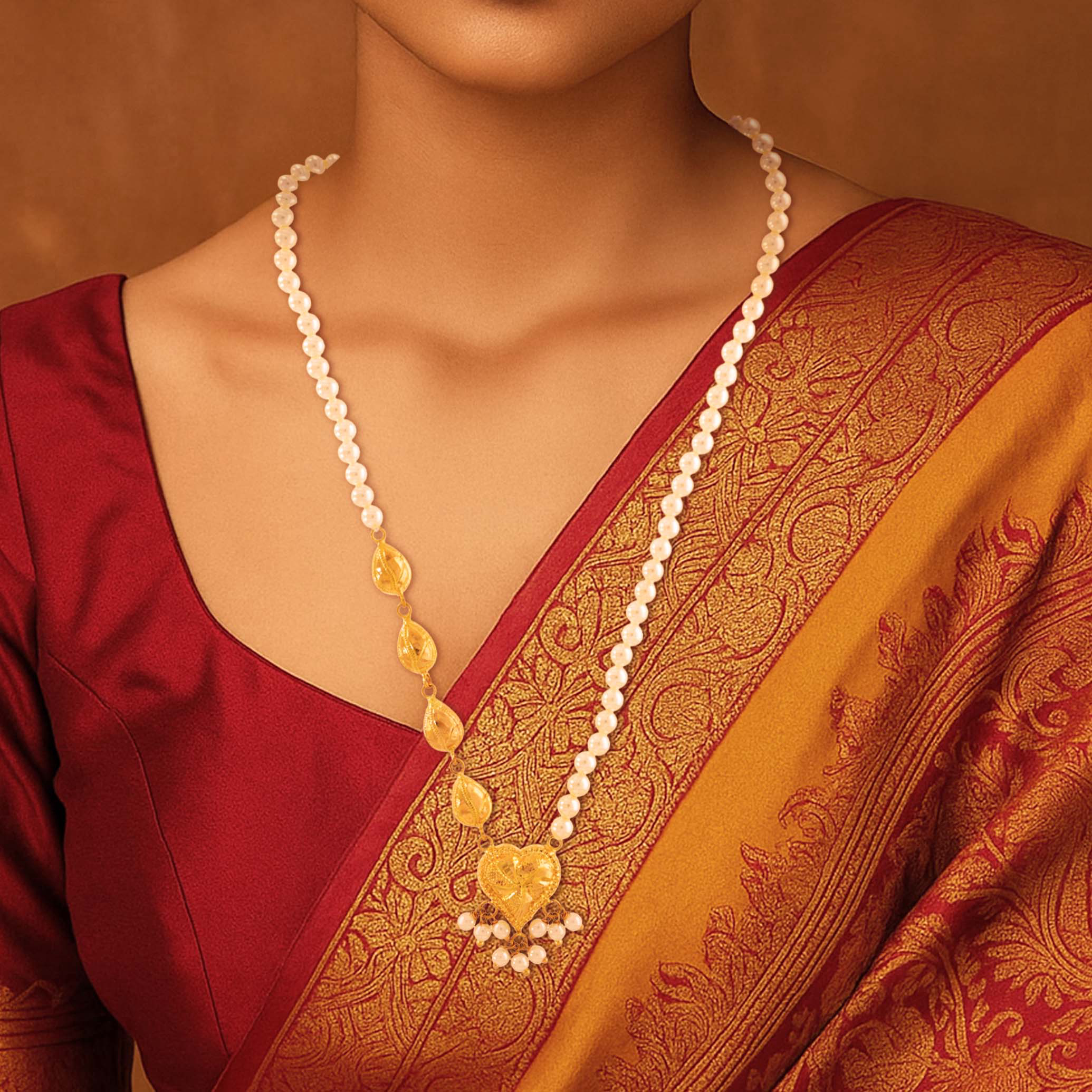 Pearl Trail Gold Necklace - Senco Gold and Diamonds