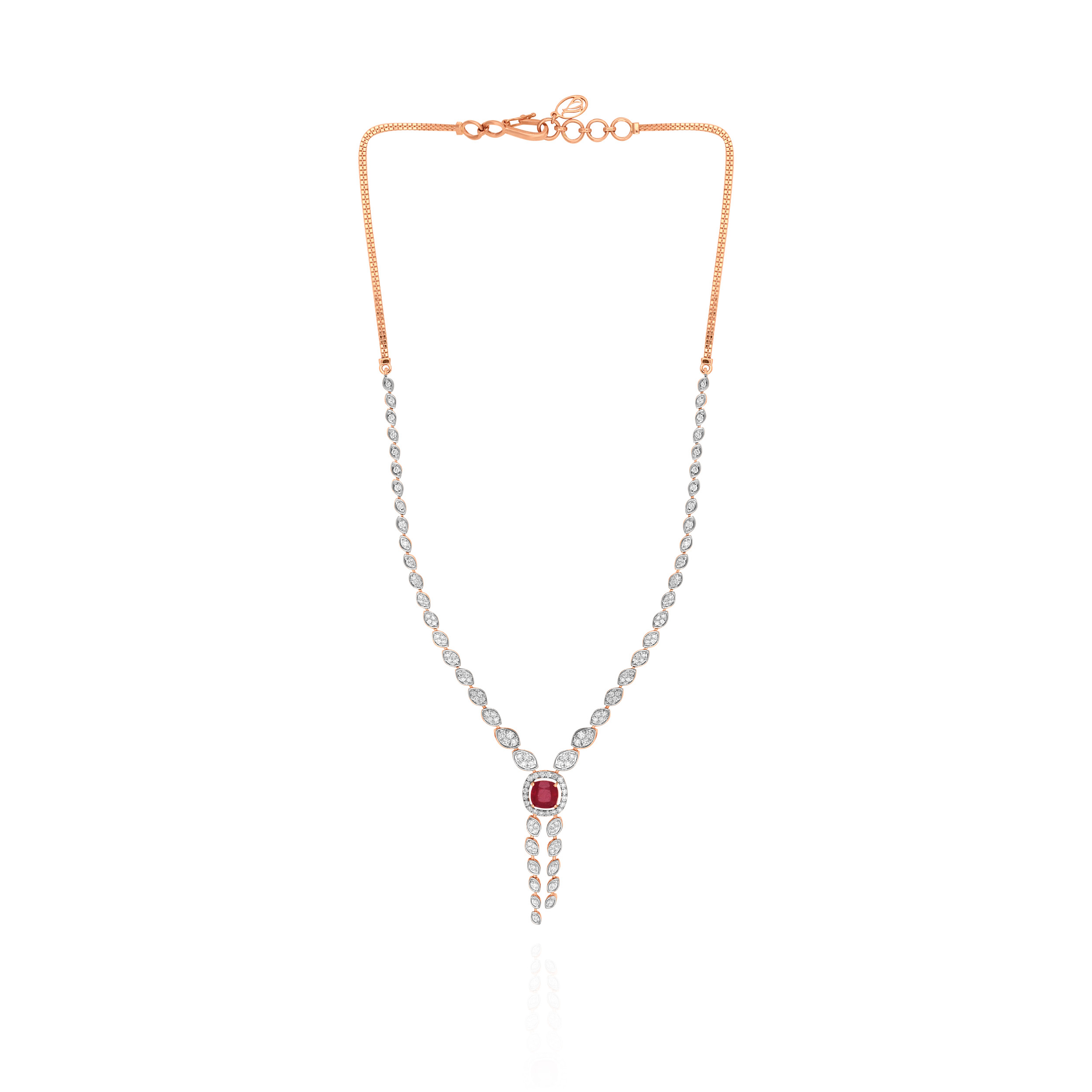Ruby Prism Luxe Diamond Necklace - Senco Gold and Diamonds