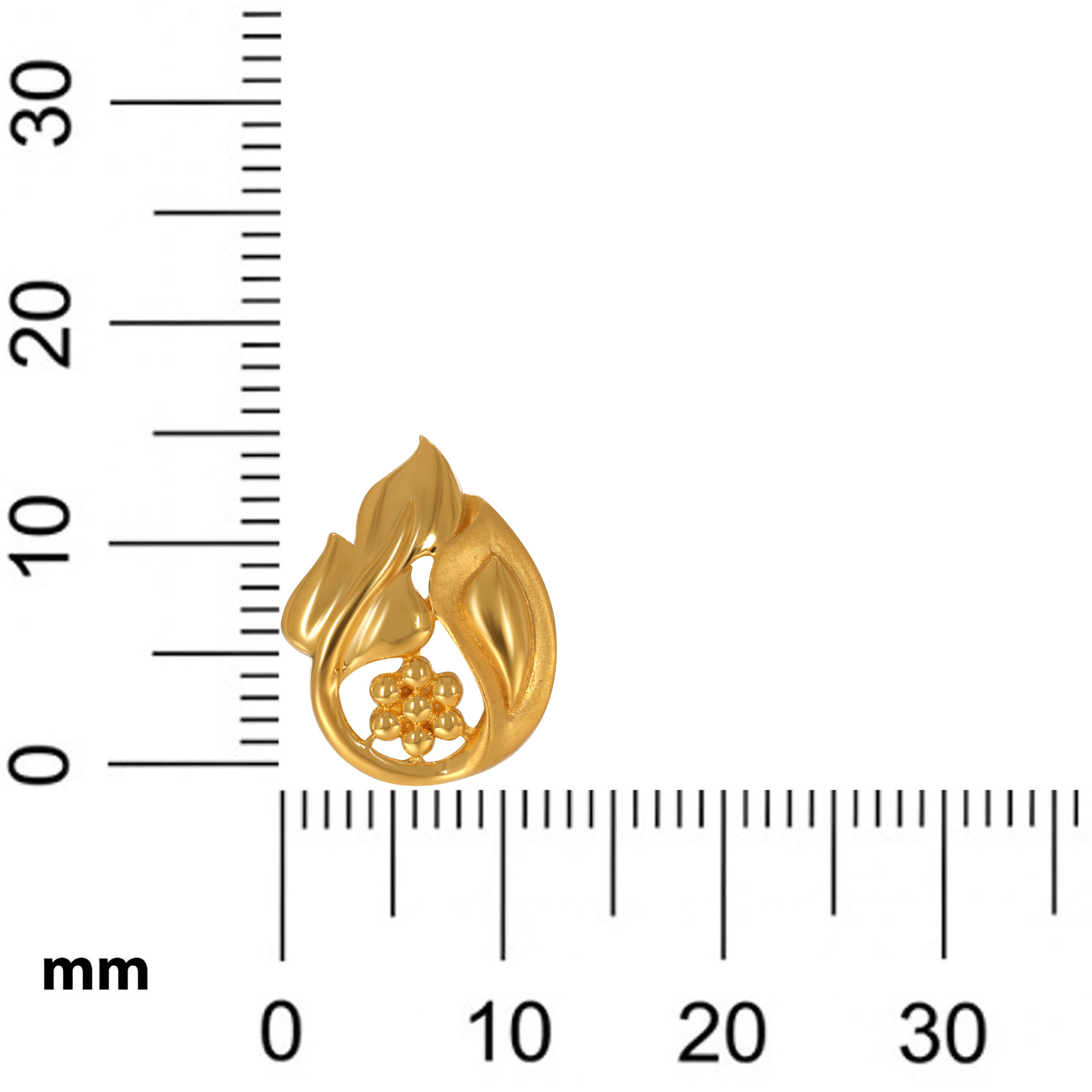 Curved Grace Gold Studs - Senco Gold and Diamonds