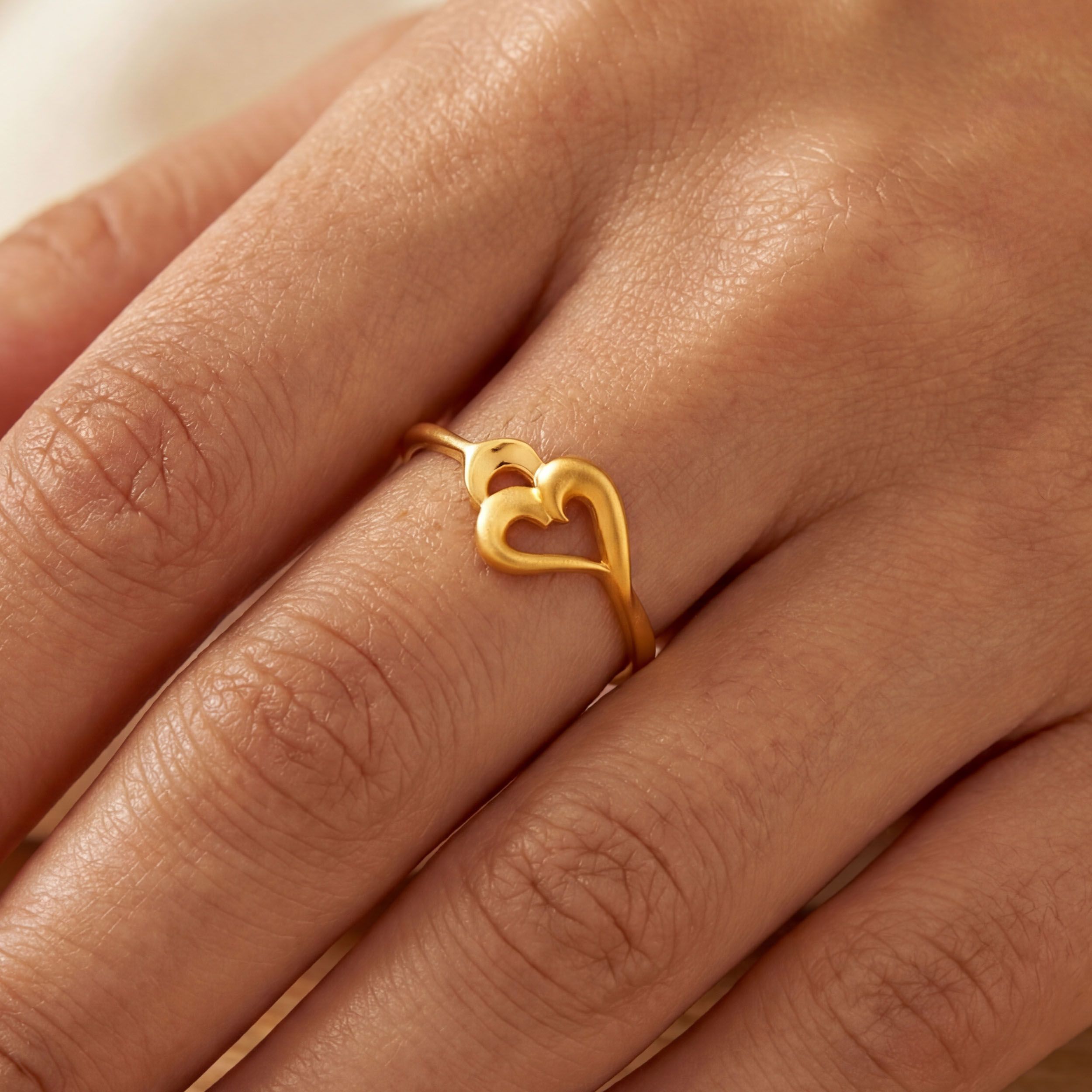 Luminous Tide Gold Ring alternate view 3