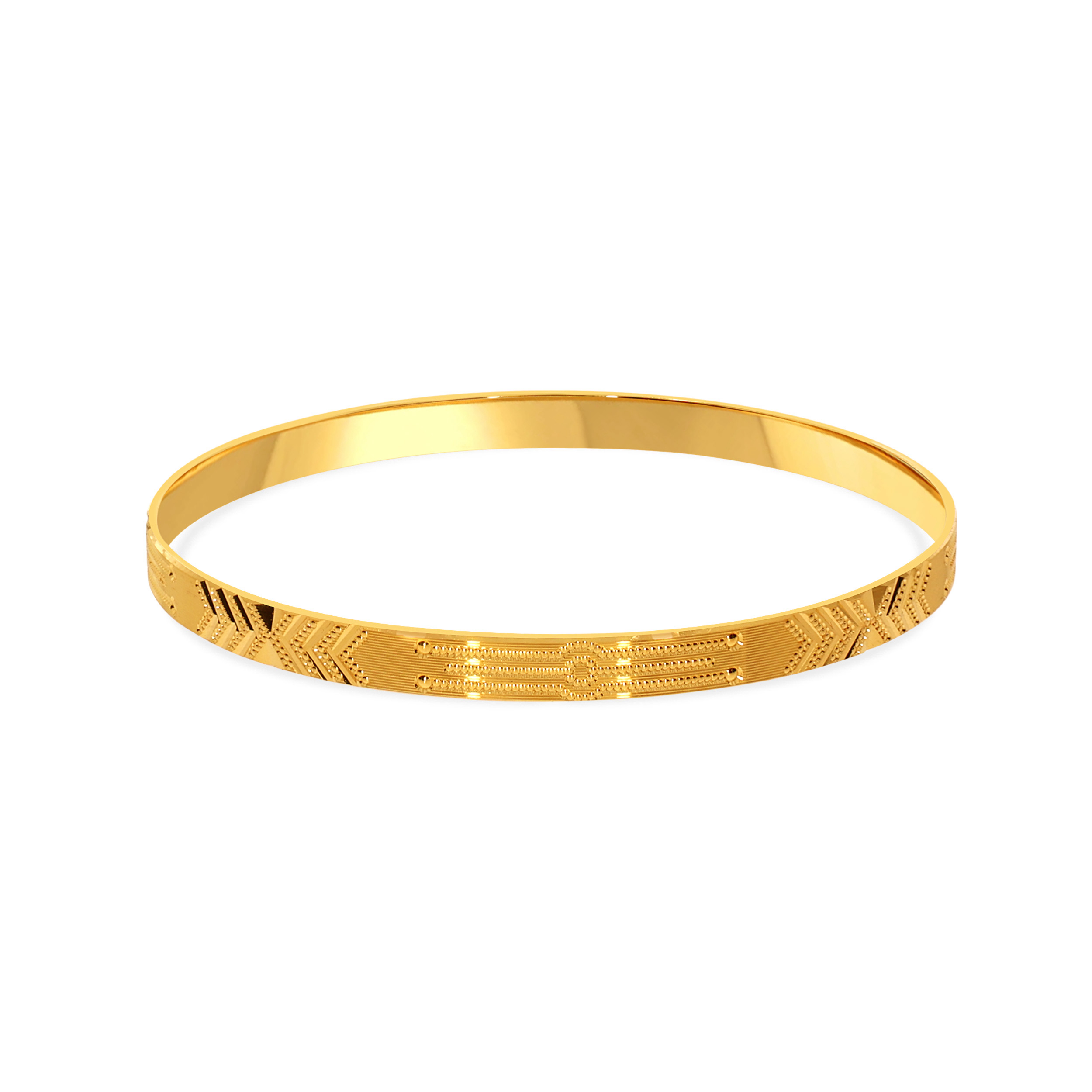 Minimalist Grace Gold Bangle - Senco Gold and Diamonds