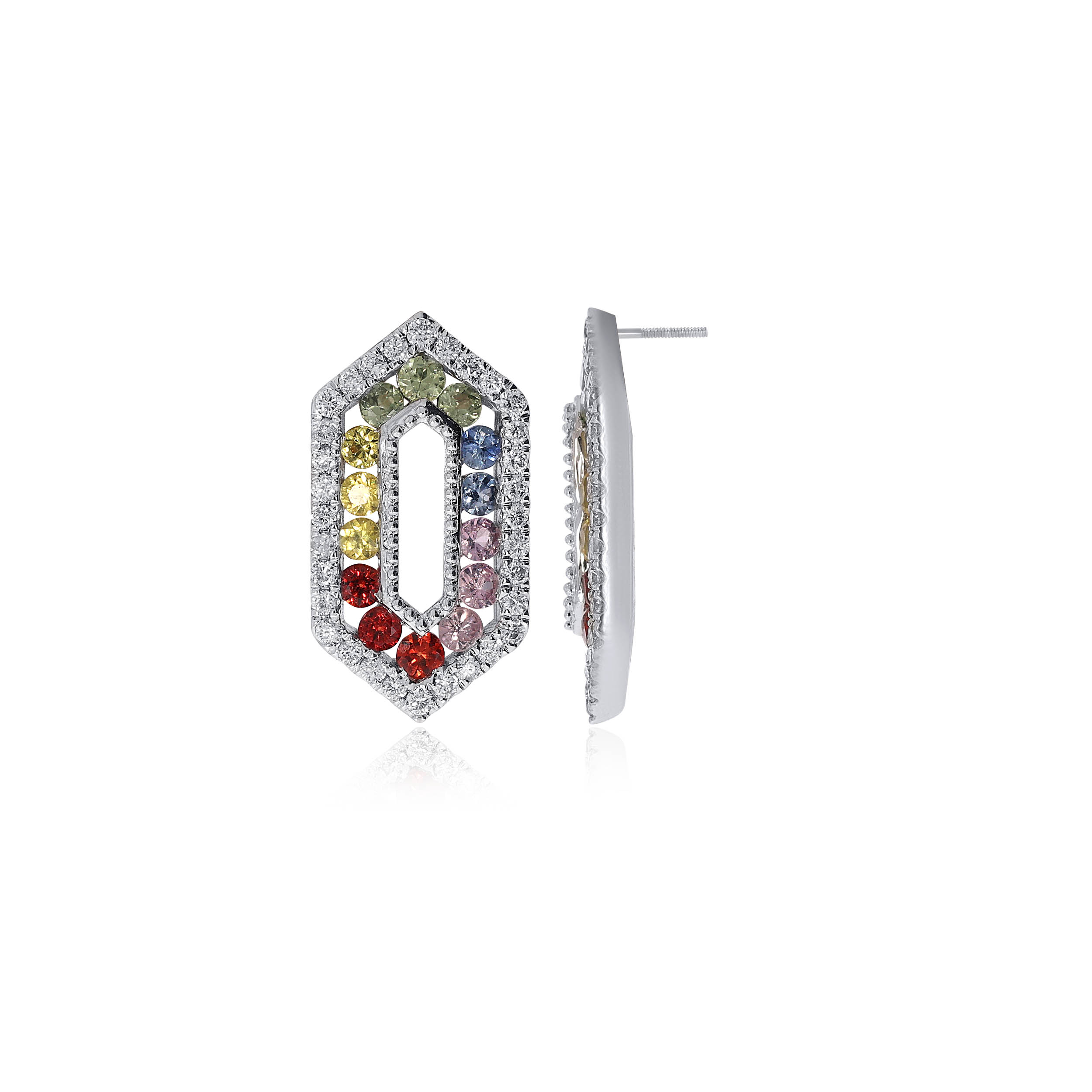Vibrant Spectra Diamond Studs - Senco Gold and Diamonds