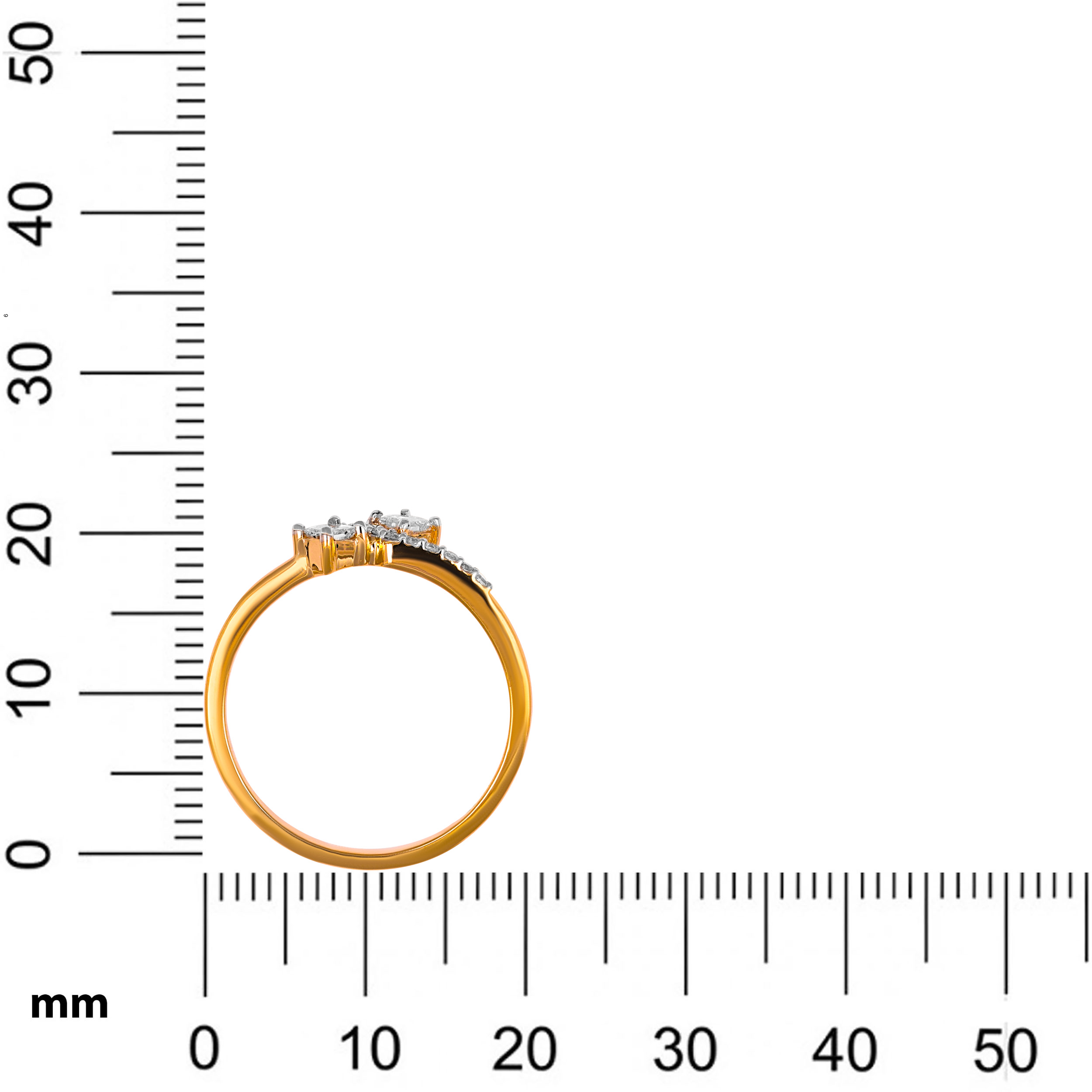 Dainty Duo Sparkling Diamond Ring - Senco Gold and Diamonds