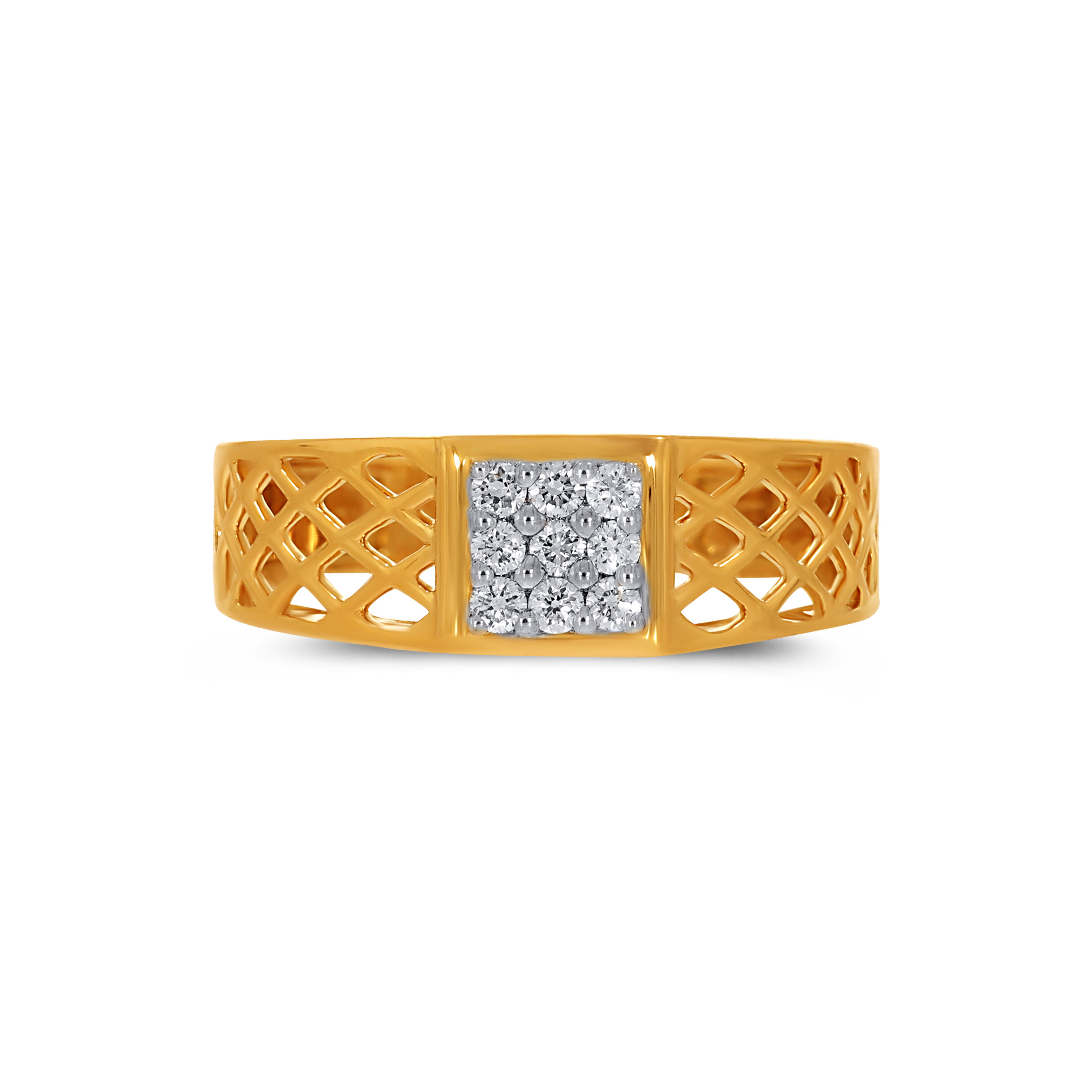 GridWeave Men’s Diamond Ring - Senco Gold and Diamonds