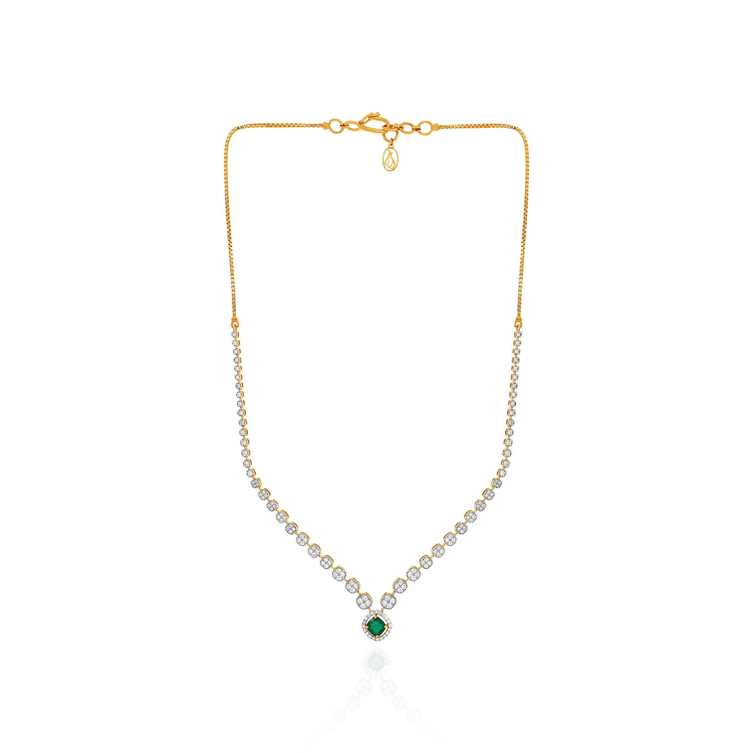 Lustrous Trails Diamond Gold Necklace - Senco Gold and Diamonds