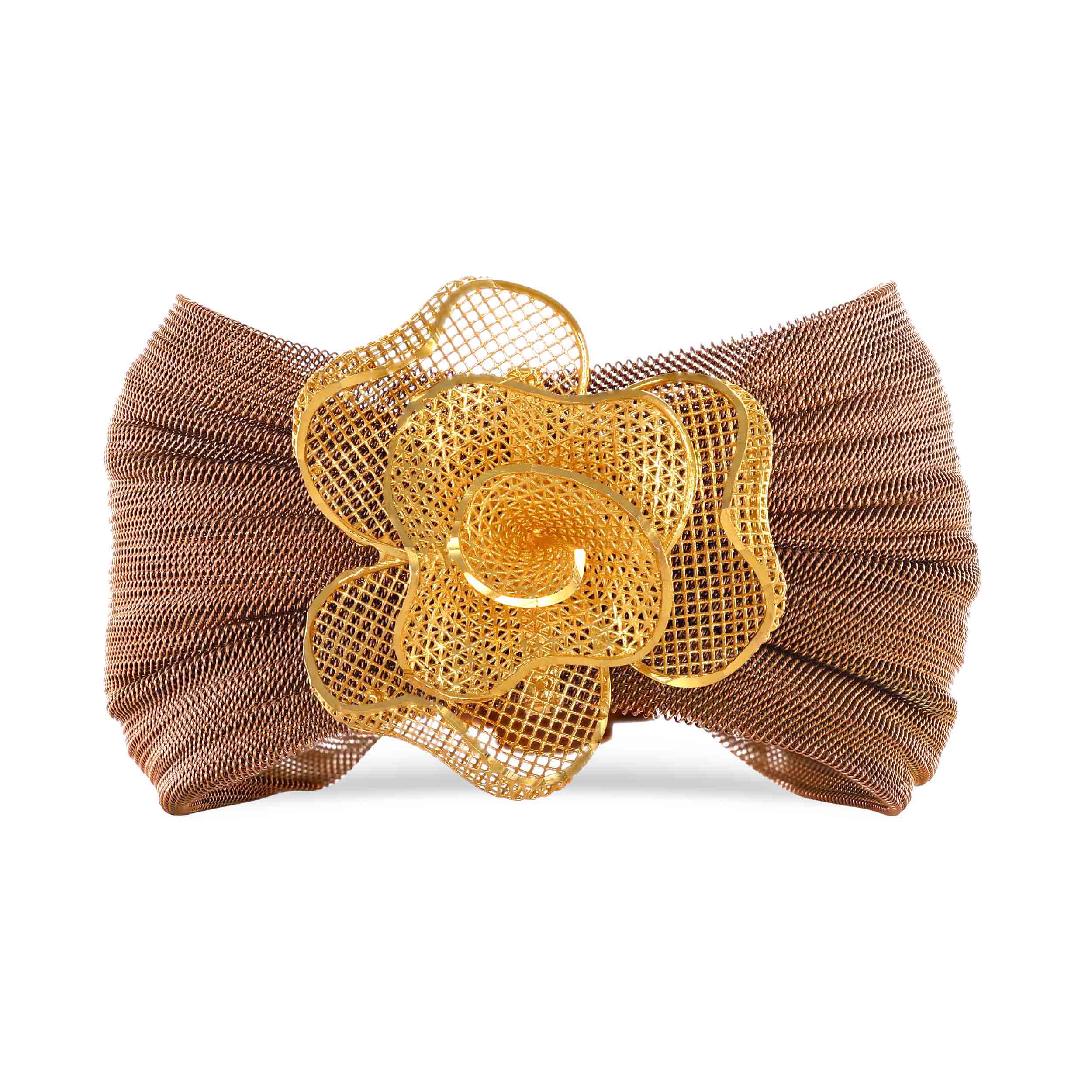 Blossom Stylised Gold Chur - Senco Gold and Diamonds