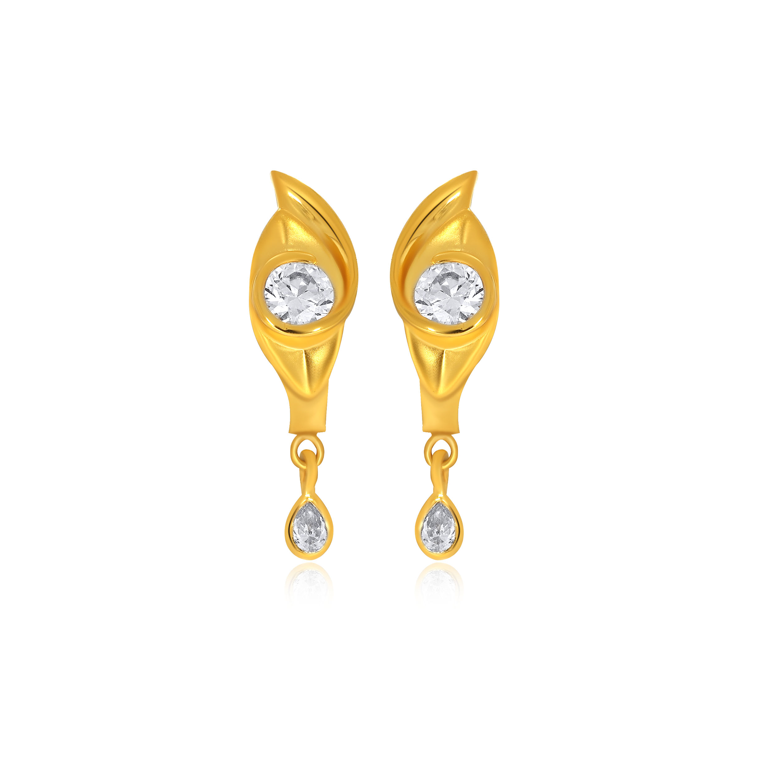 Dazzling Iris Gold Hoop Earrings - Senco Gold and Diamonds