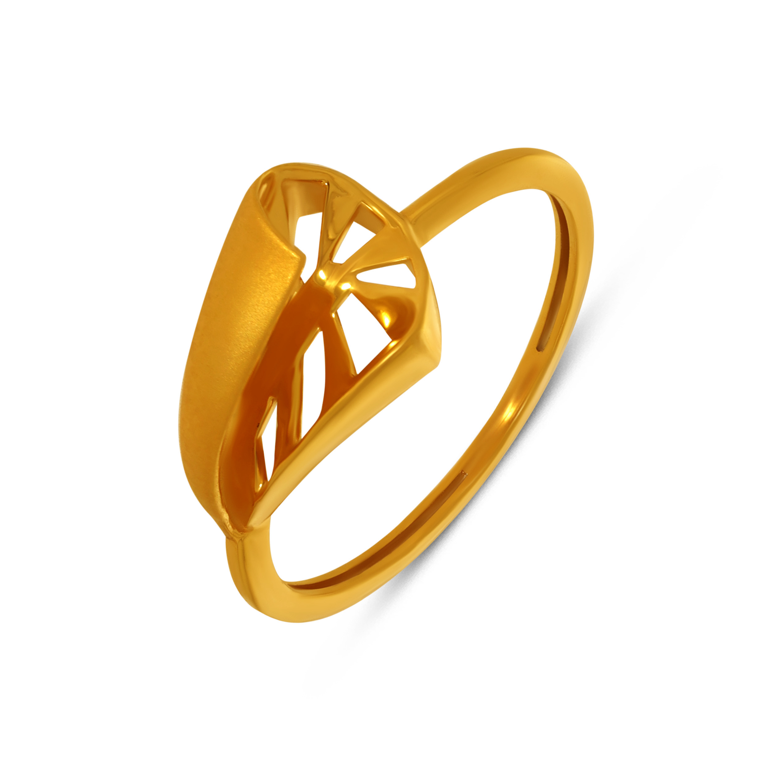 Radiant Petal Sweep Gold Ring - Senco Gold and Diamonds