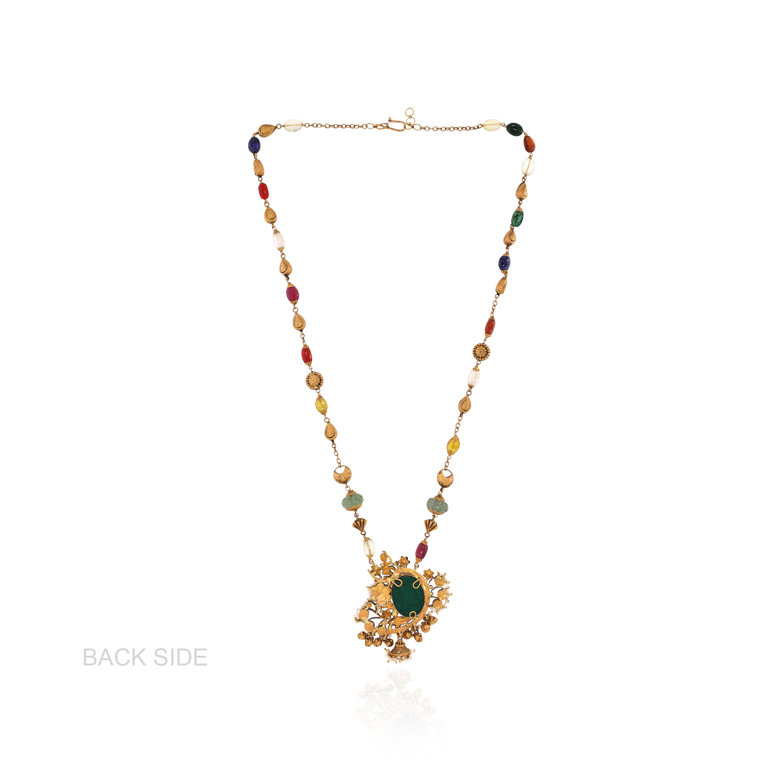 22K Yellow Gold Kundan Necklace-GN-D000782876 - Senco Gold and Diamonds