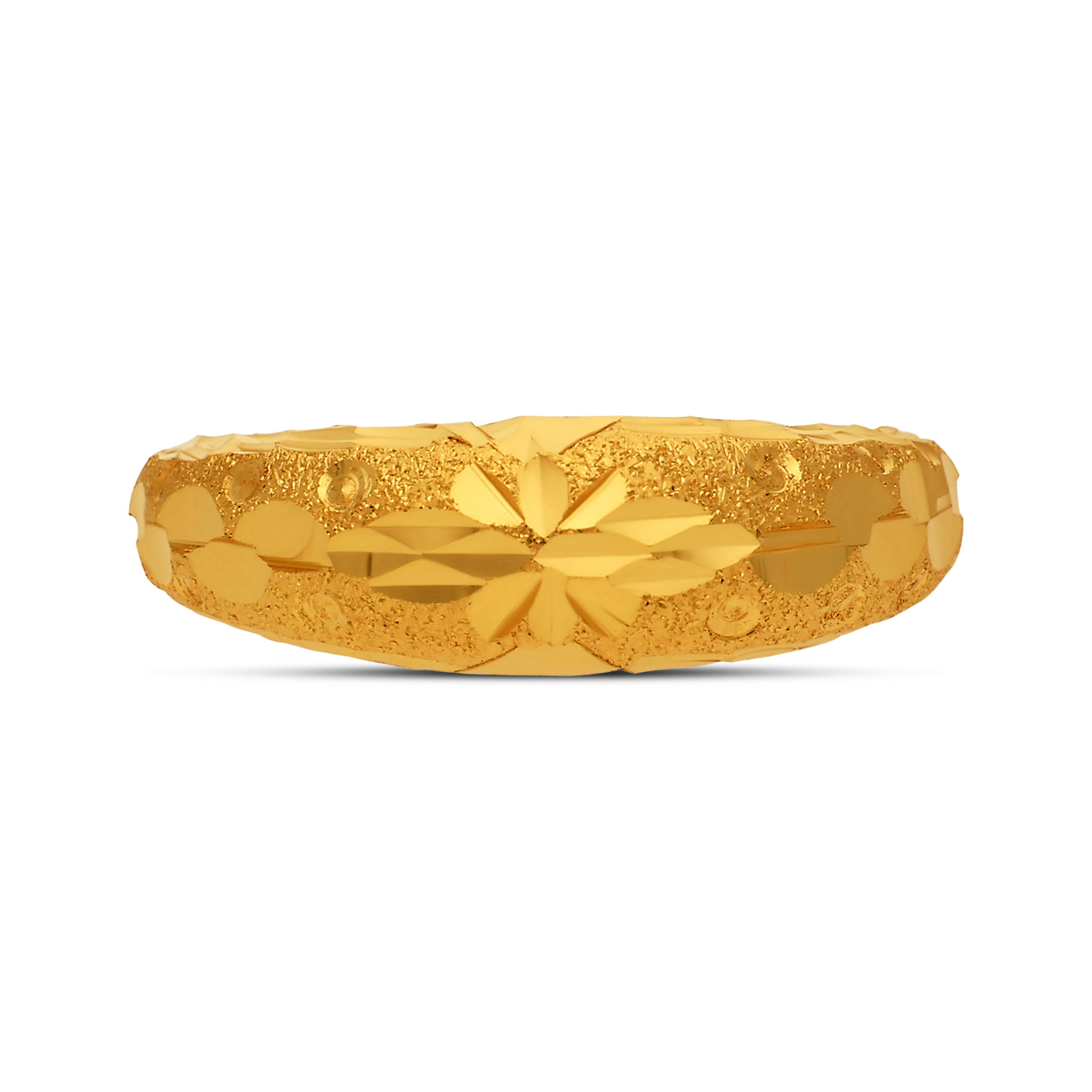 Faceted Bloom Gold Ring - Senco Gold and Diamonds