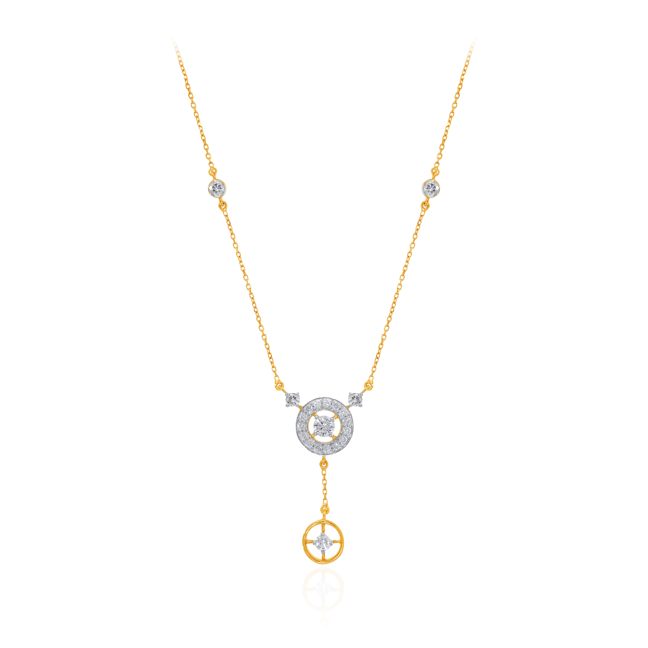 Fiery Heart Solitaire Chain Pendant - Senco Gold and Diamonds
