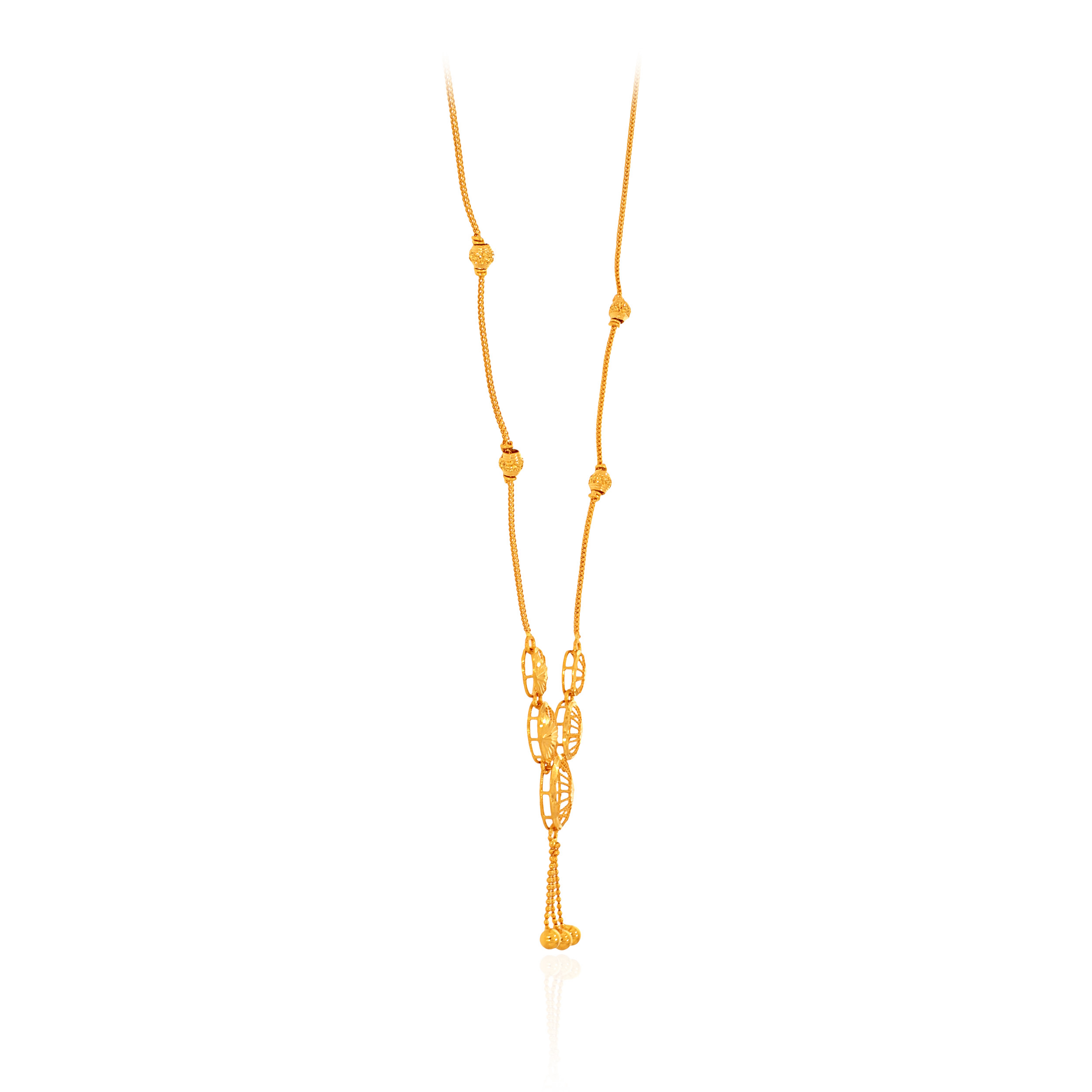 Elliptical Cut Out Gold Chain - Senco Gold and Diamonds