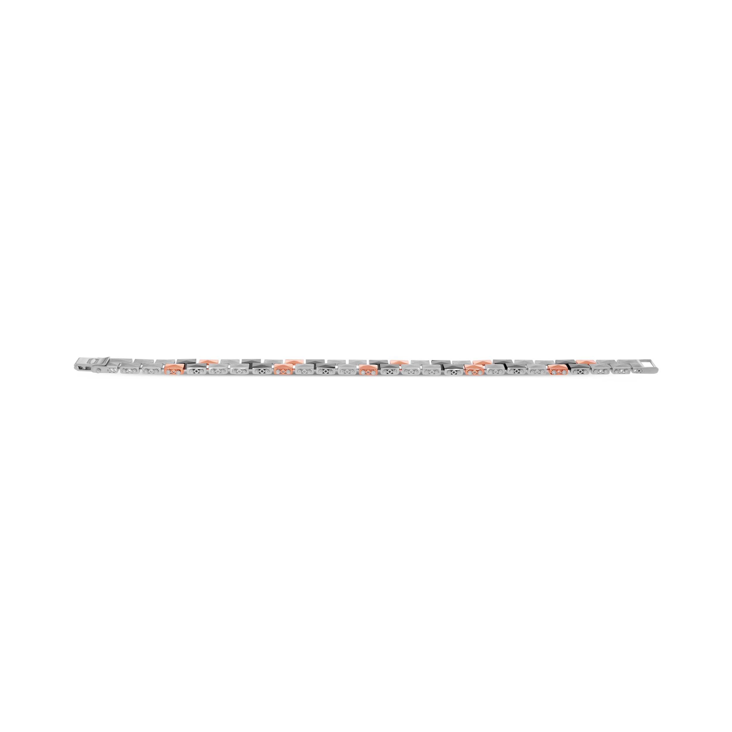 Dominion Edge Men's Platinum Wristlet - Senco Gold and Diamonds