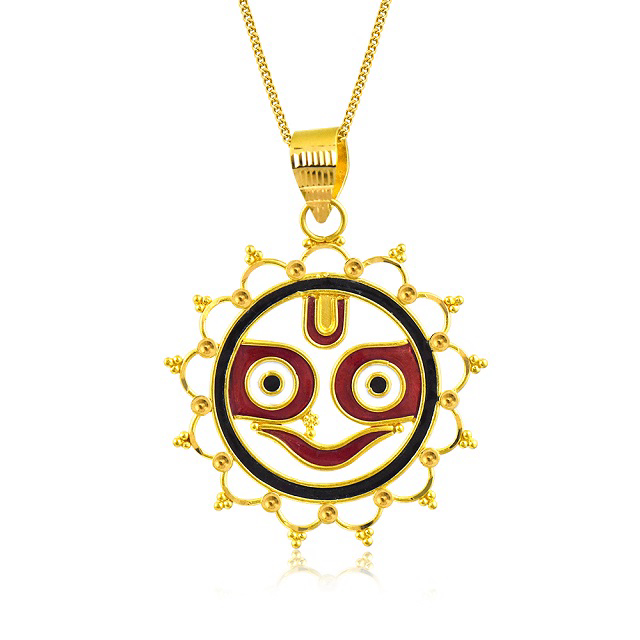 Shine of Jagannath Gold Pendant - Senco Gold and Diamonds