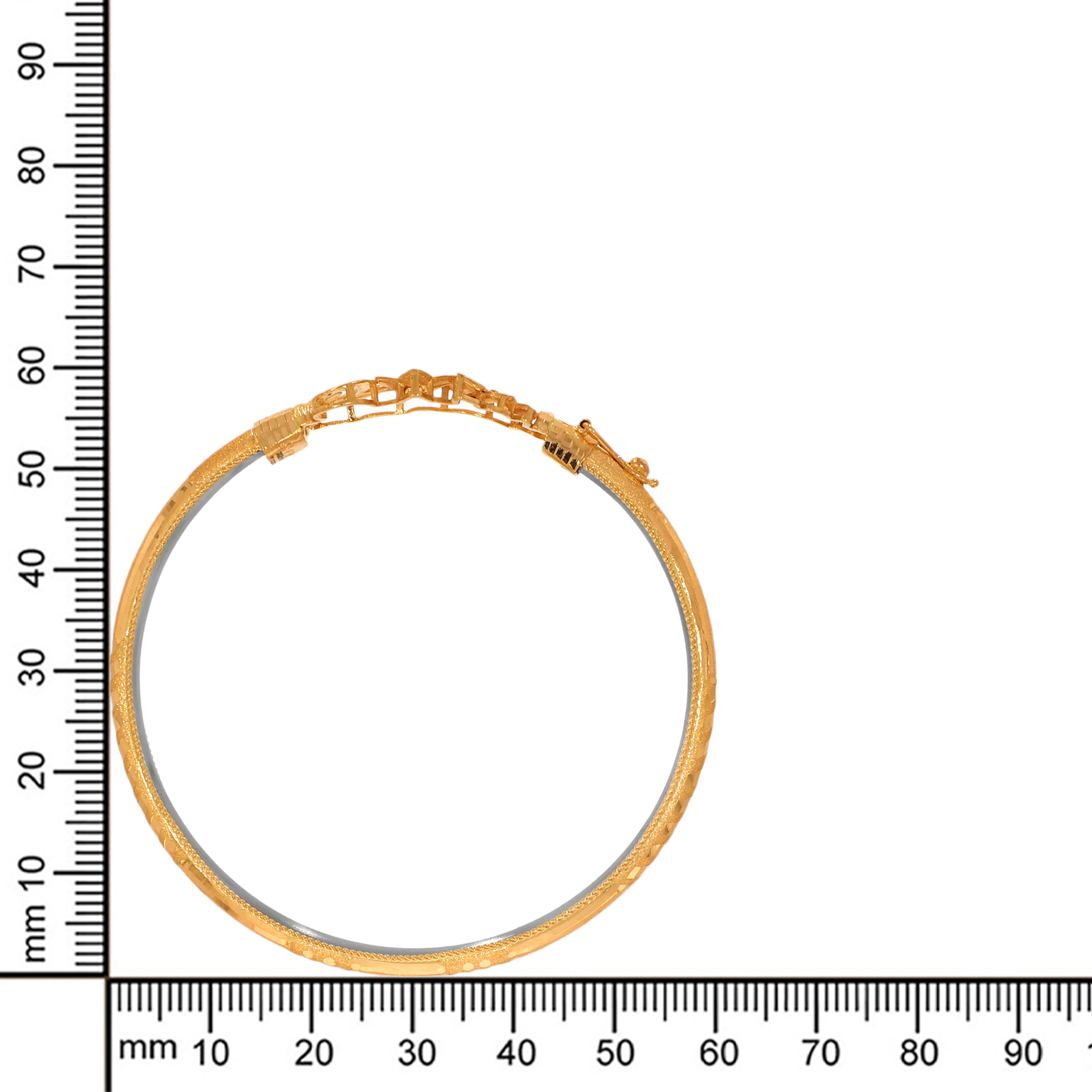 Classic Floral Gold Noa Bangle - Senco Gold and Diamonds